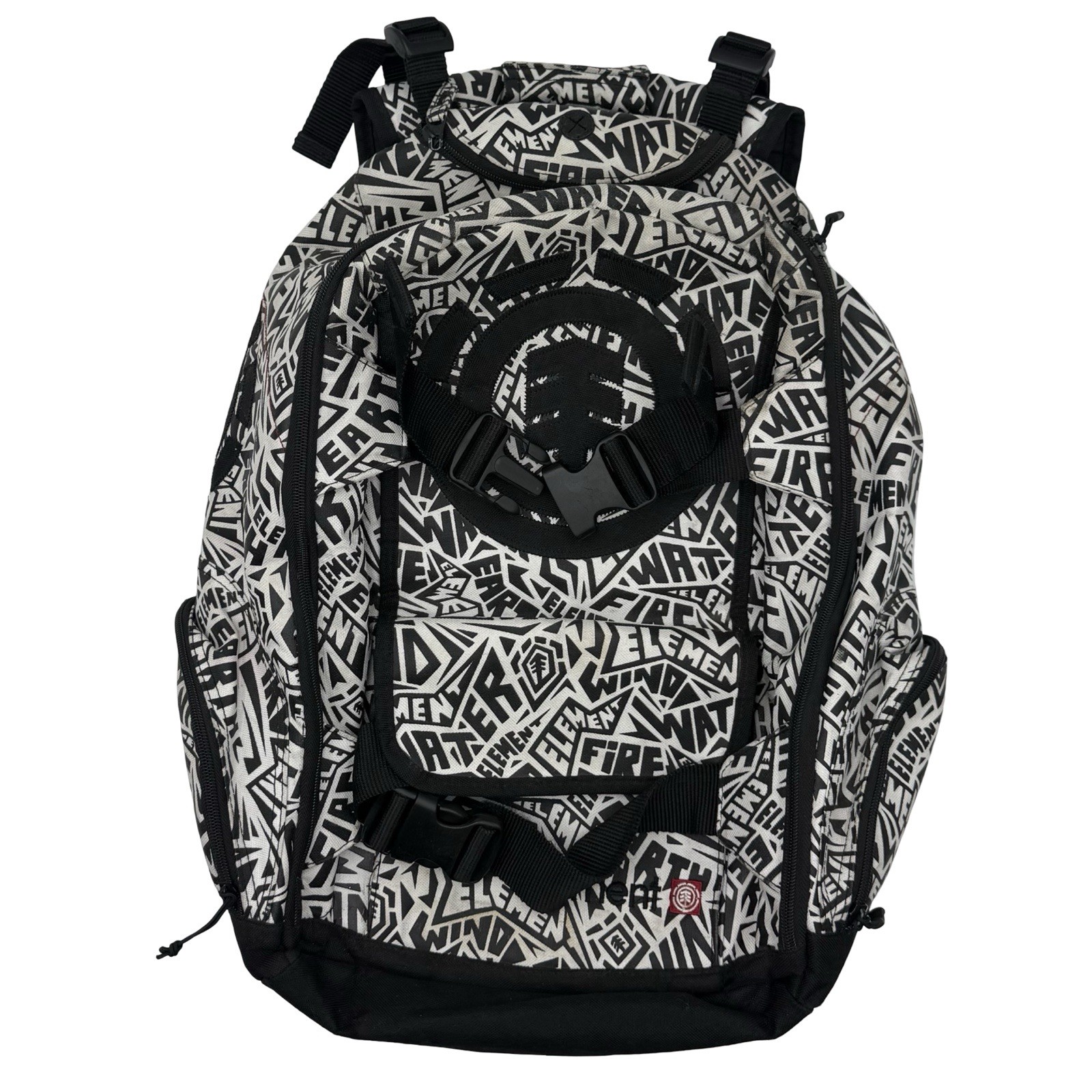Element Skateboard Mohave Black White Logo Icon Backpack