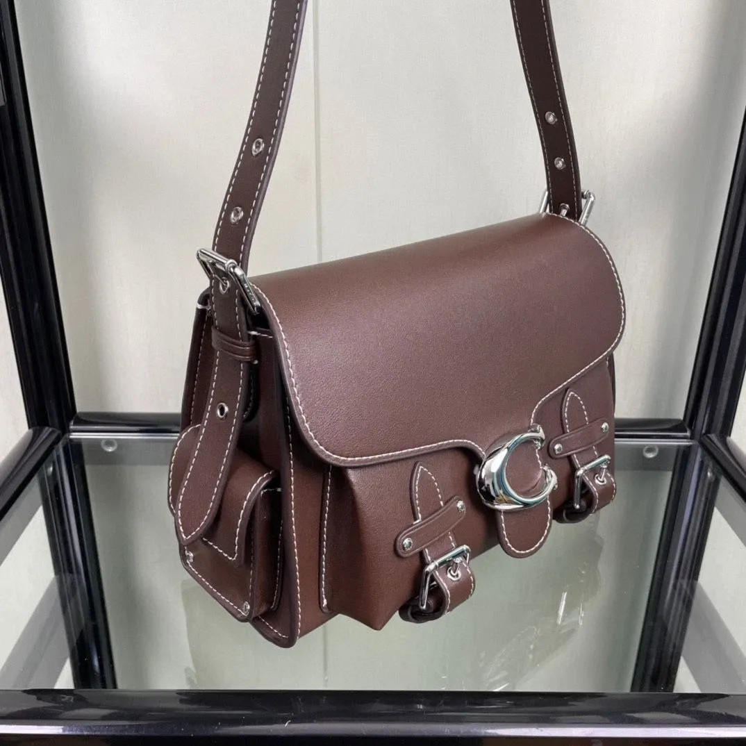 COACH Cargo Soft Tabby Leather Shoulder Bag Maple CT721 Outlet NEW