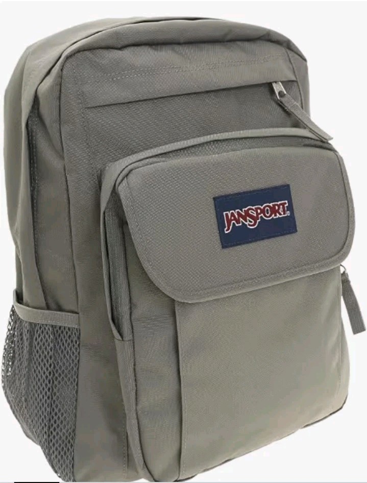 JANSPORT Union Pack Backpack Graphite Grey Laptop School Travel Bookbag- NWT