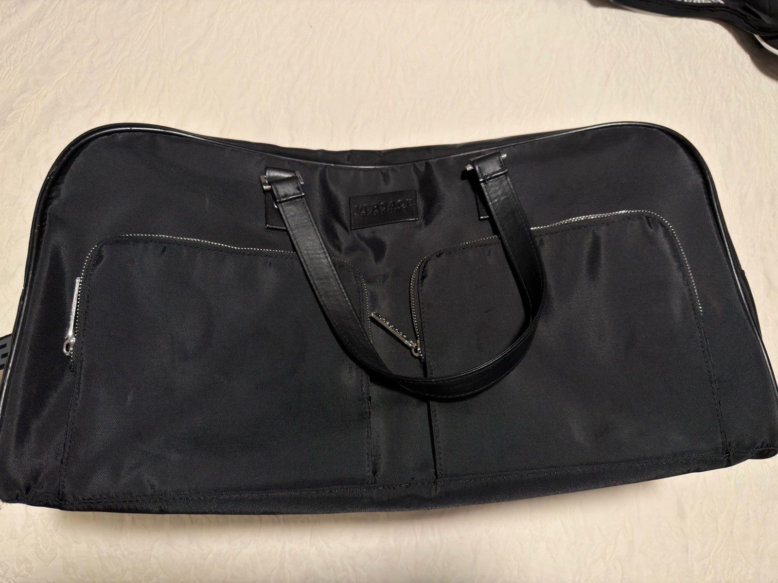Versace Weekender Duffle Faux Leather Bag By Versace Men’s Fragrance Collection