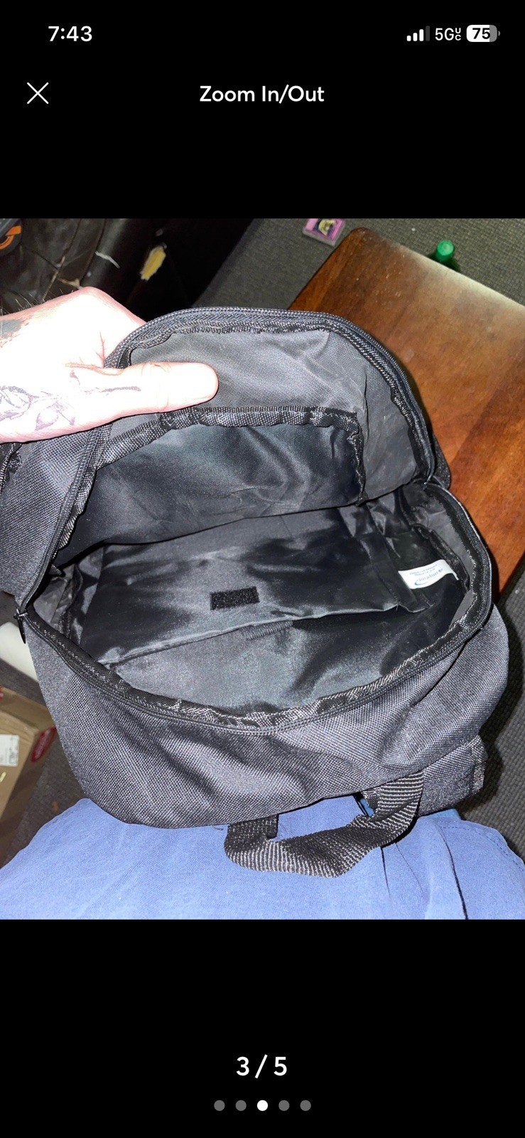 4imprint Black Backpack Zip Closure, Adjustable Straps, Pockets for Travel