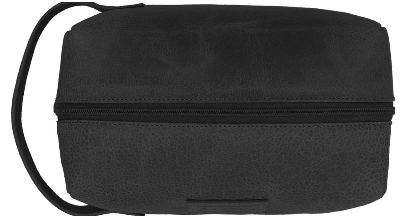 NEW Baker’s Genuine Bison Dopp Travel Kit Toiletry Shoes Bag 11×5″ Made in USA