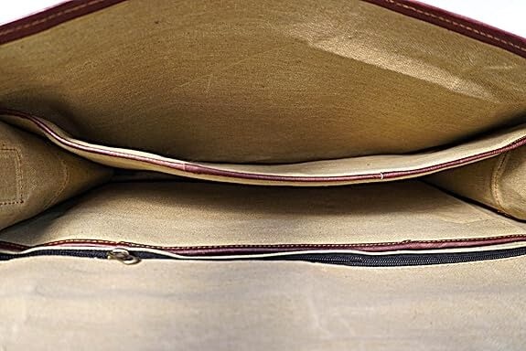 Handmade Leather Messenger Laptop Computer Satchel Distressed Bag (13″ X 18″)