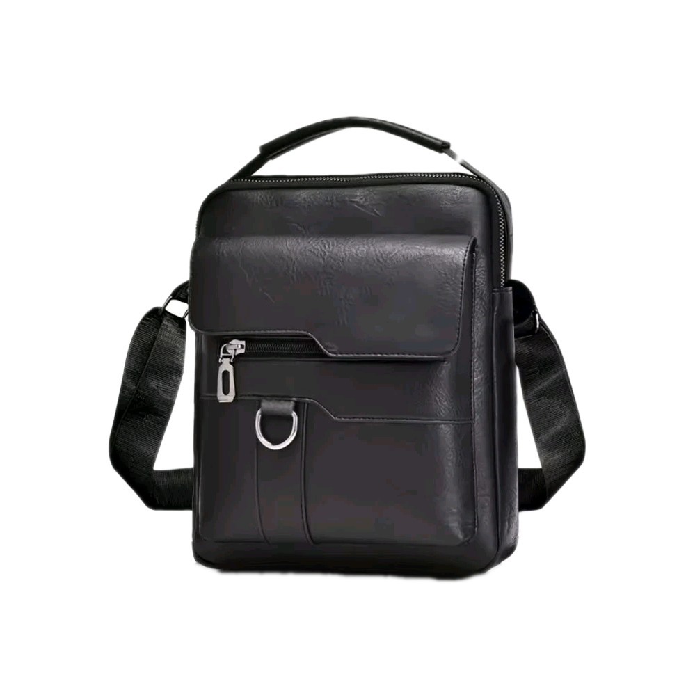 Men’s Genuine Leather Crossbody Small Travel Shoulder Multi Pocket Bag