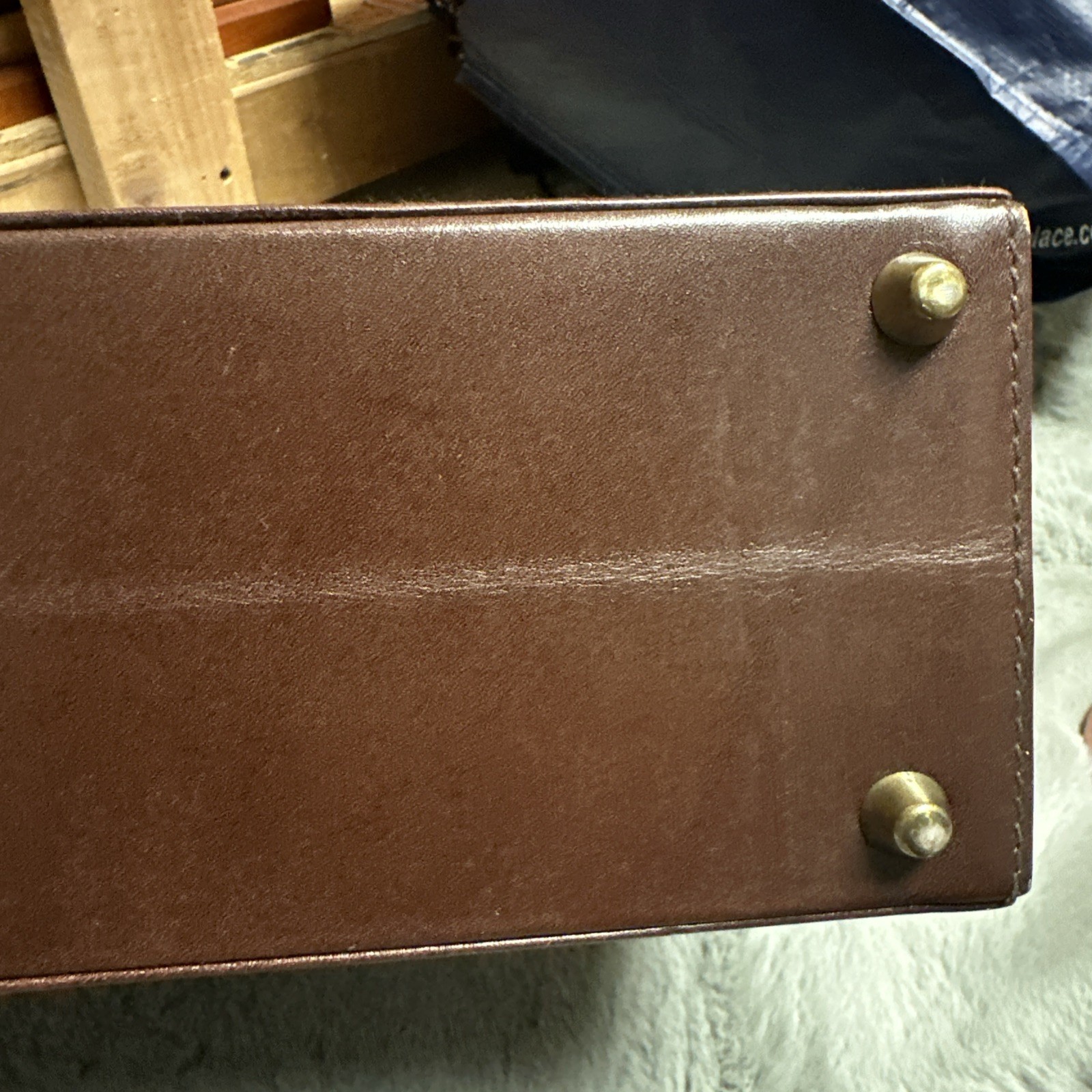 BALLY Pebbled Leather Attache Briefcase. Vintage