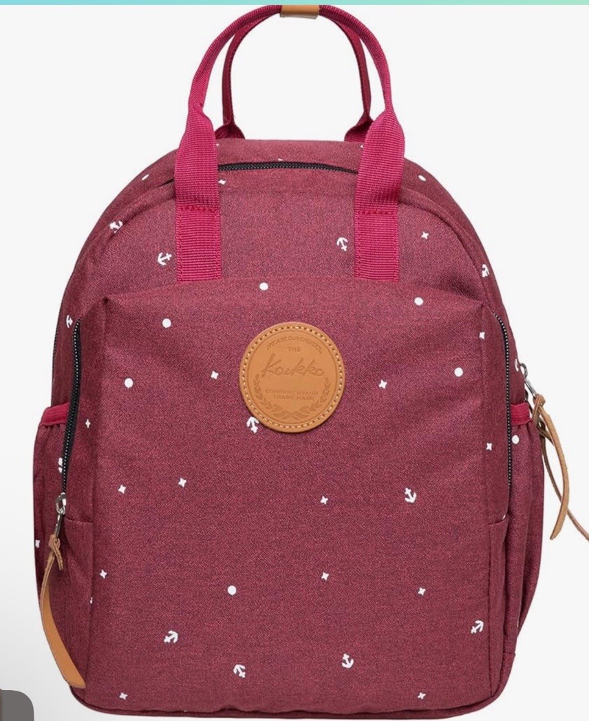 KAUKKO Lightweight Backpack Casual Travel Daypack-Maroon-NWT SUPER CUTE !