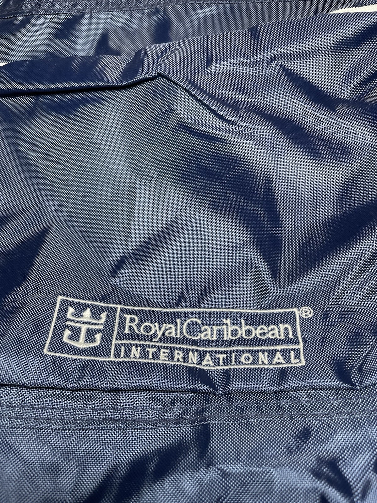 Royal Caribbean International Backpack / Book Bag – Blue & White With Key Chain