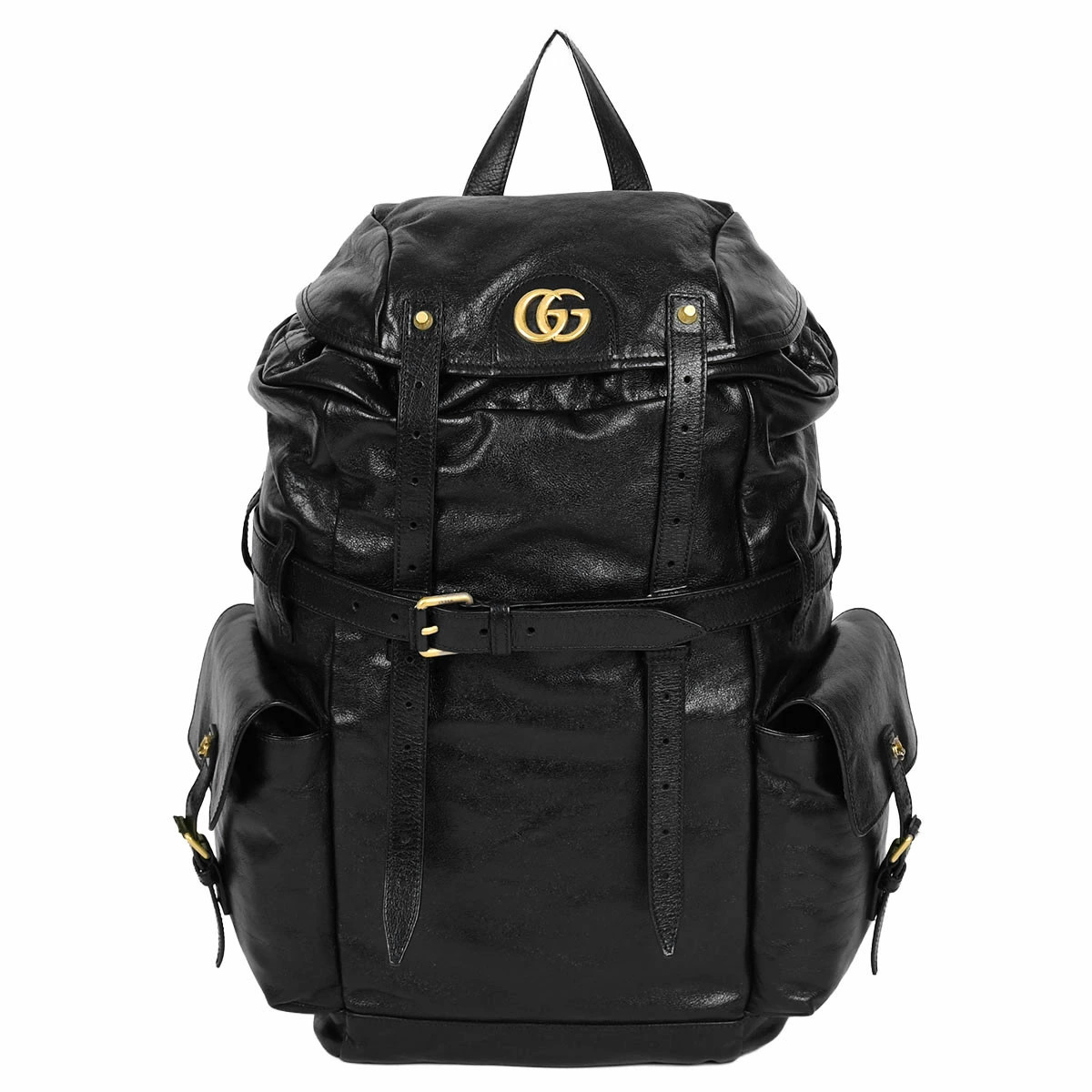 Gucci i I GG Marmont Liber Tiger Backpack Daypack Leather Black 526908 r0_0705