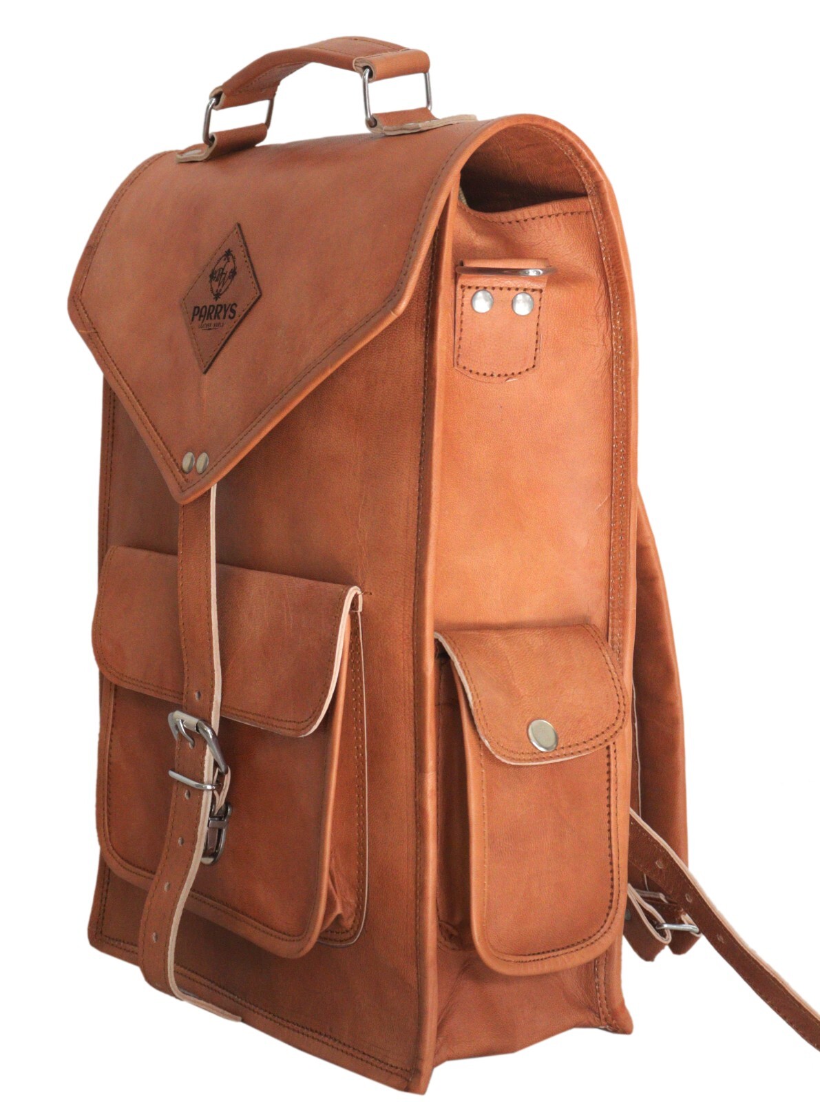 Vintage leather backpack Laptop Messenger Convertible Rucksack Sling Bag Unisex