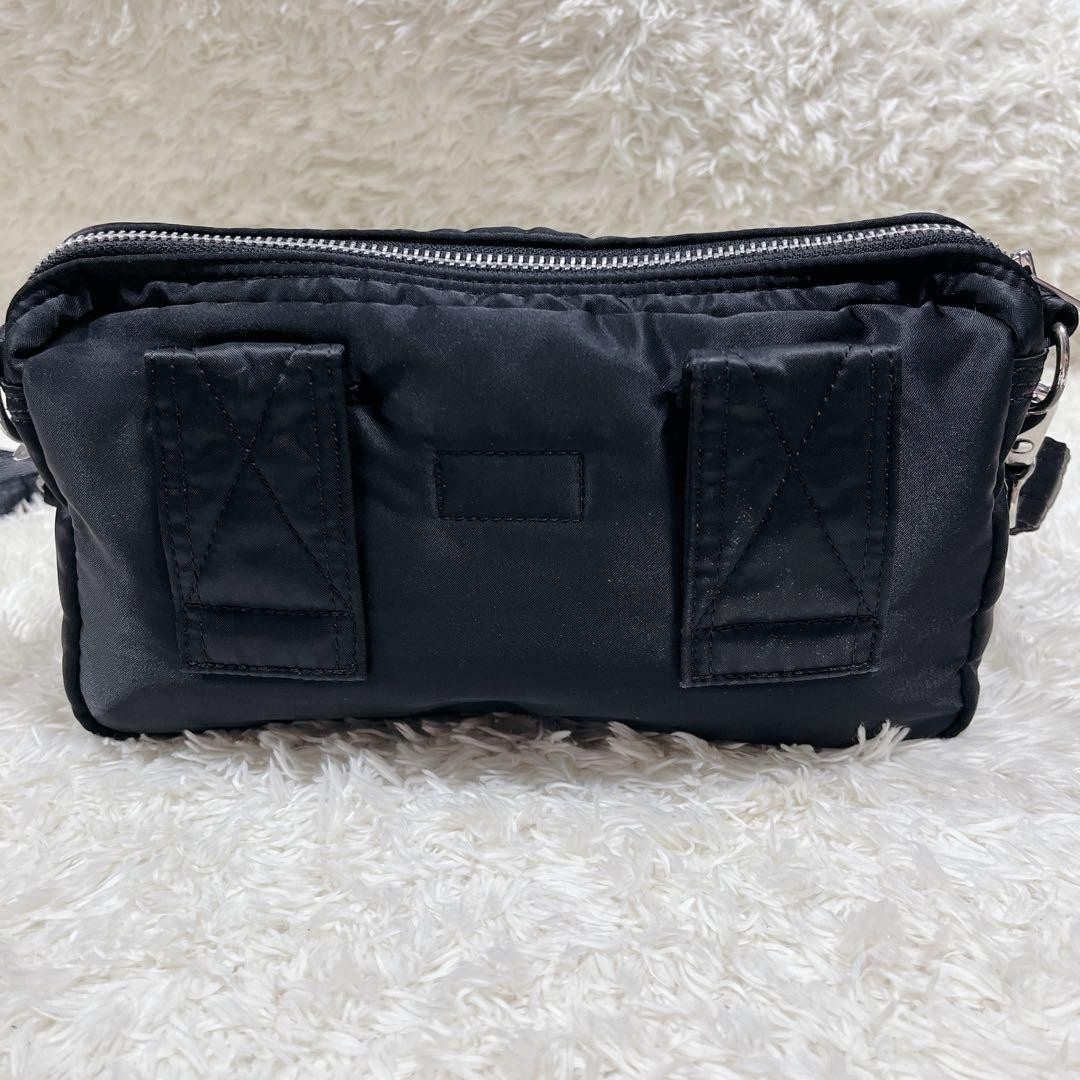 Authentic Porter TANKER Shoulder Bag 23cm x 14cm Nylon Black Men’s Crossbody