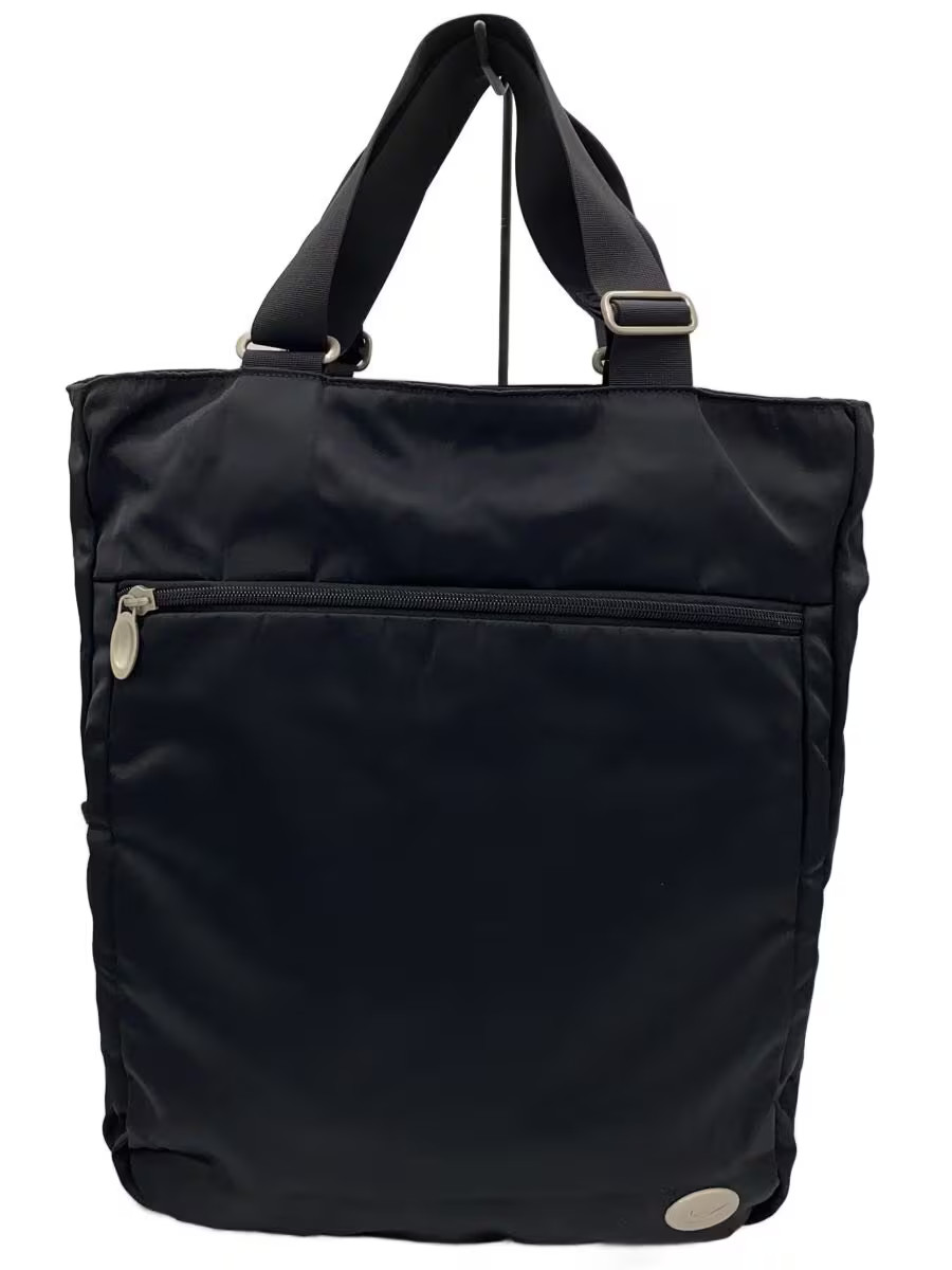 NIKE Tote Bag, Nylon, Black, Solid Color, 52-5-1075-10
