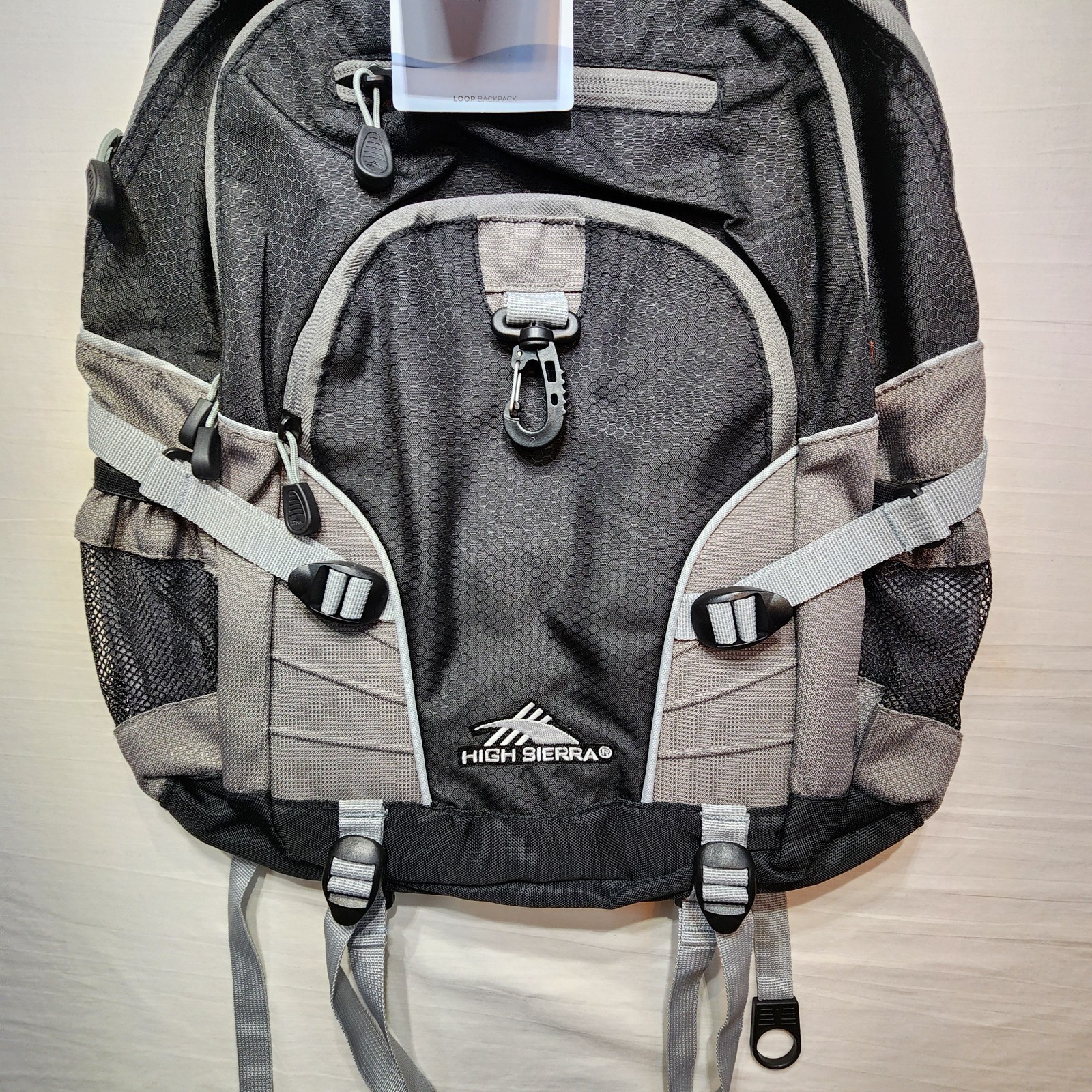 High Sierra Loop Backpack 33L Travel Work Backpack Black/Charcoal