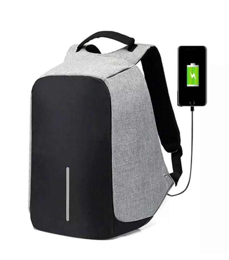 XD Design Bobby Anti Theft Backpack in Black and Gray New With Marking FAST Ship