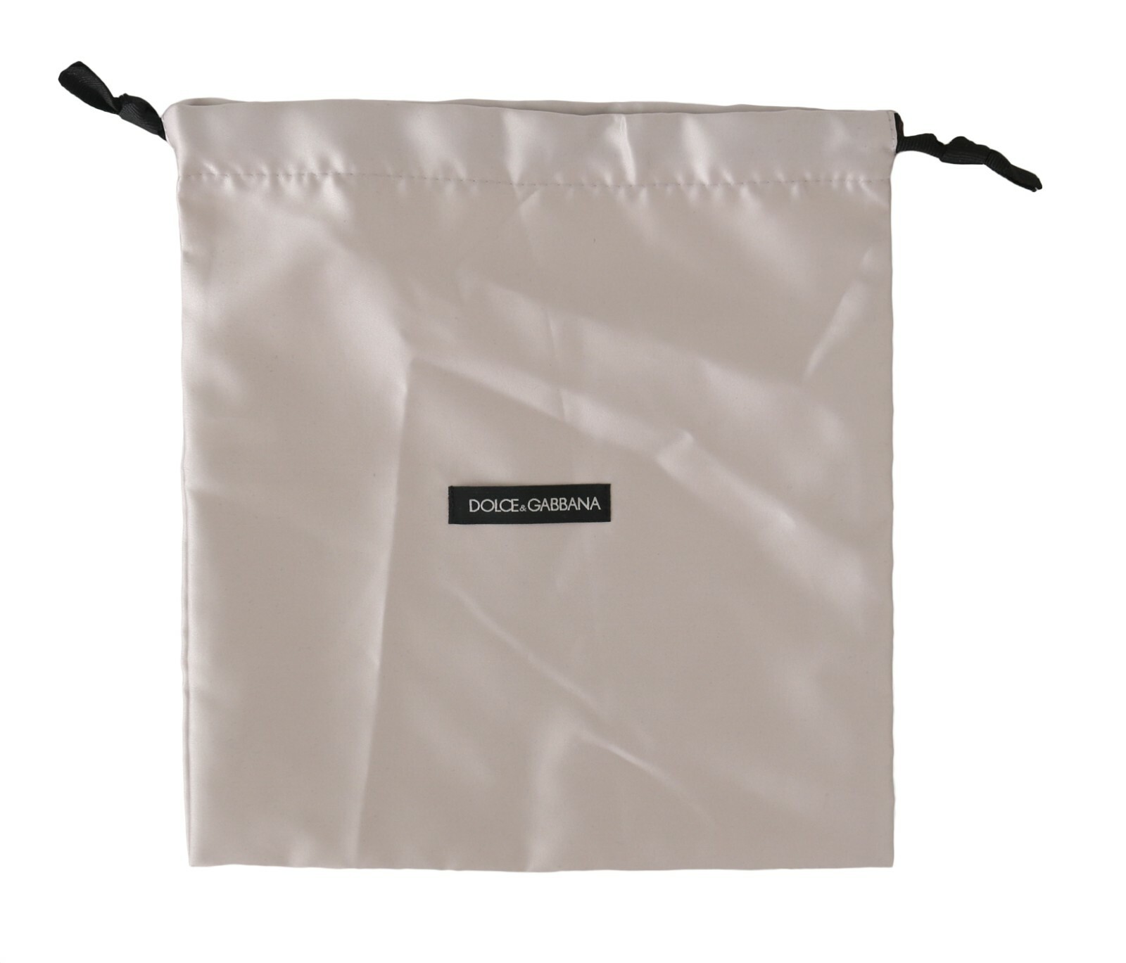 DOLCE & GABBANA Dustbag Cover Bag Silver Drawstring Medium Shoebag 28cm x 26cm