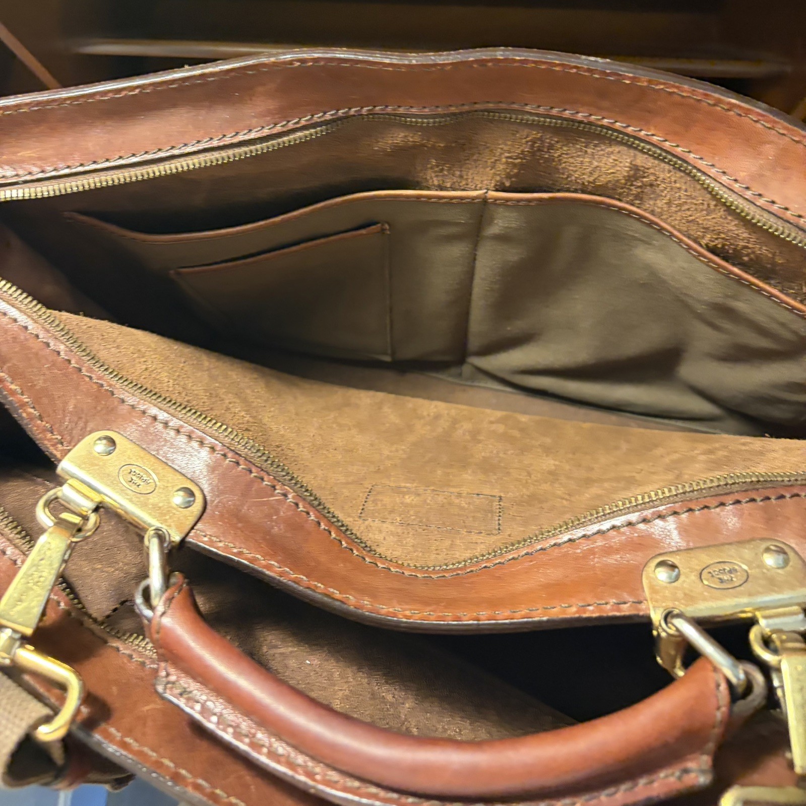 The Bridge Vintage Leather Briefcase & Umbrella Holder