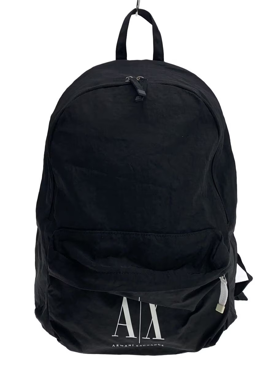 ARMANI EXCHANGE Backpack Black Solid Color