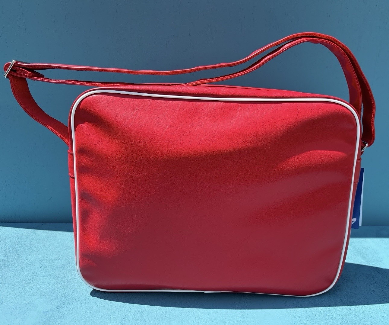 Adidas Unisex OG Airliner Red/White Logo Shoulder Messager Bag 4″X15.25″X11.75″