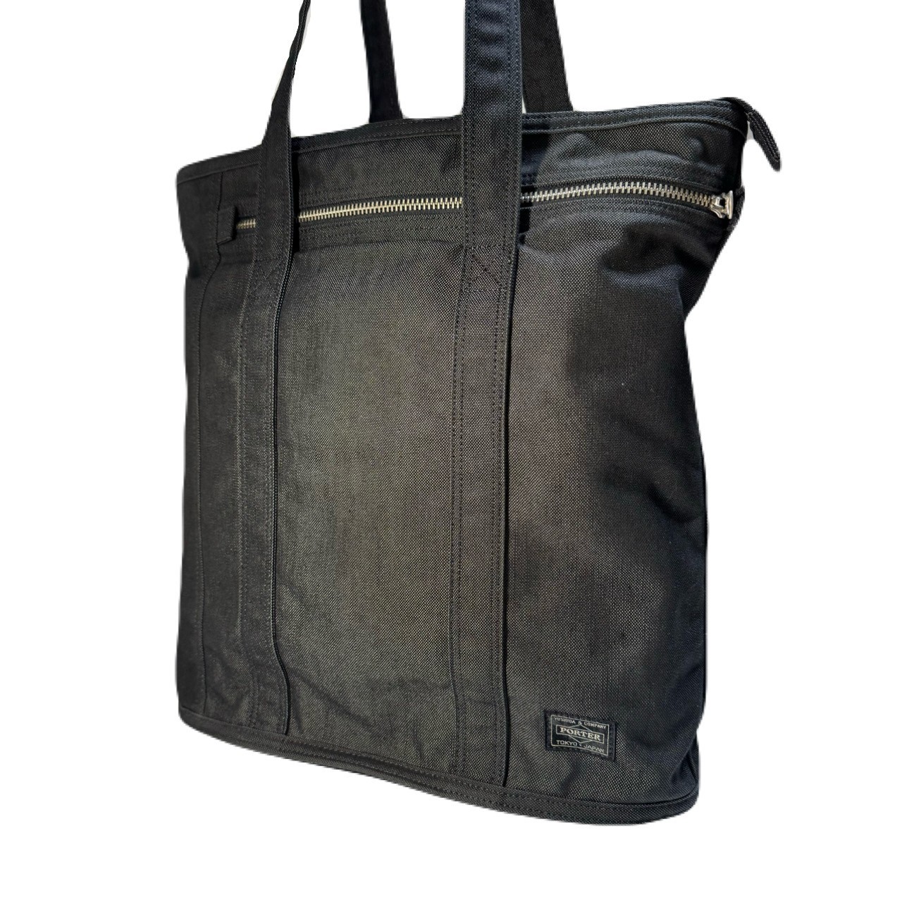PORTER SMOKY Tote Bag Black Cordura Duck Canvas Yoshida Japan