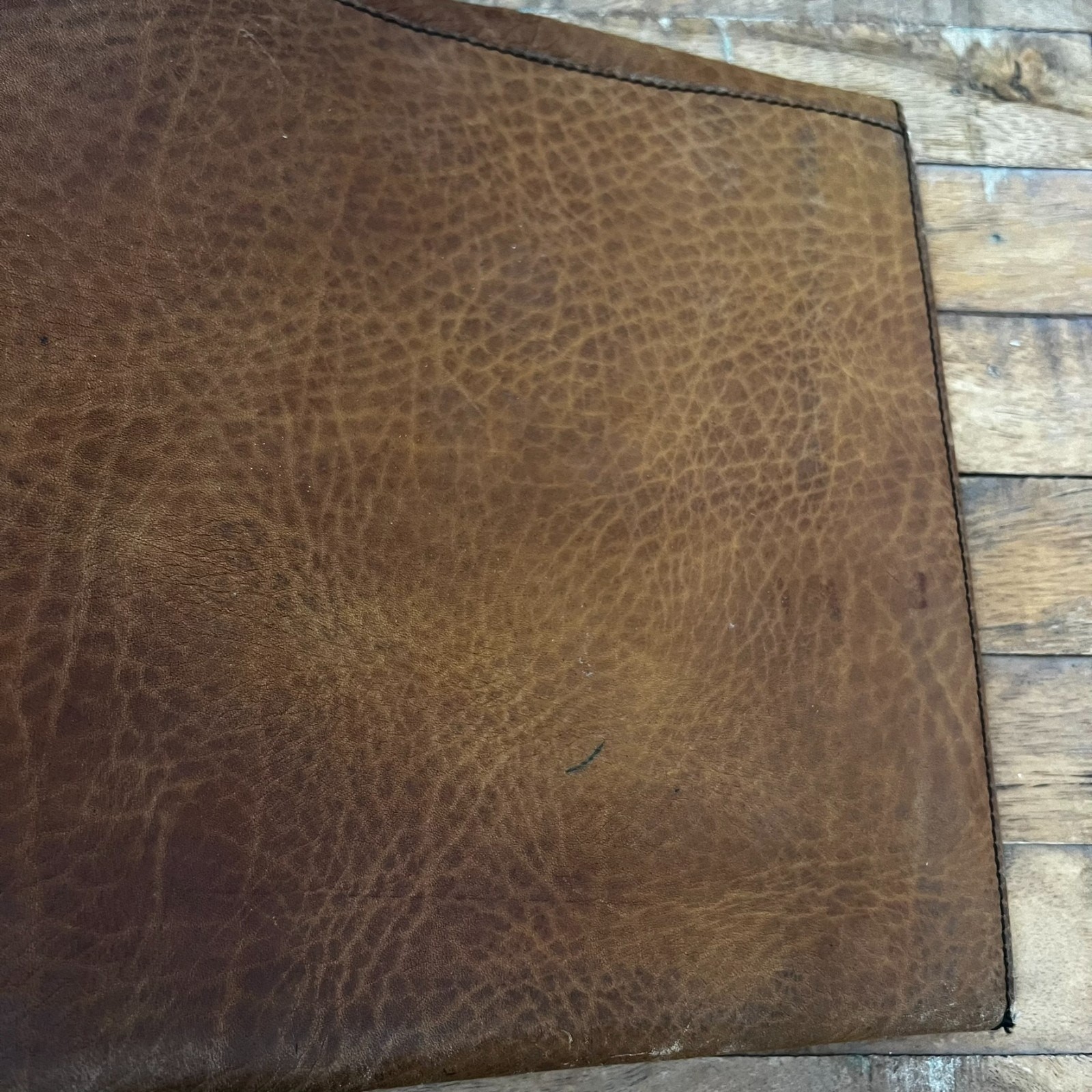 Caracciola Flat Brown Leather Briefcase 14.5″ Made in Germany