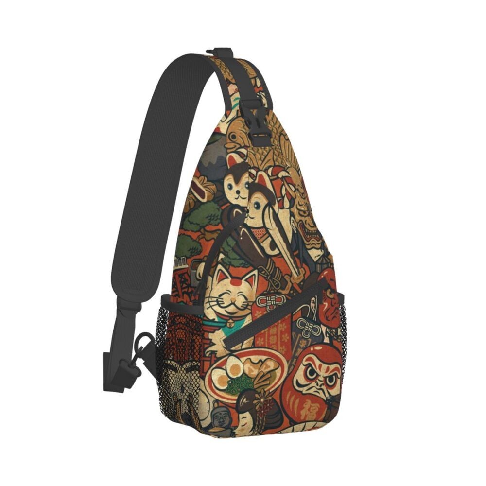 Men Women Hot Fashion Japan Art Japanese Style Shoulder Crossbody Chest Bag
