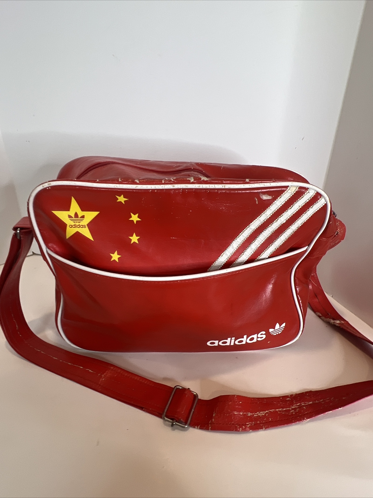 adidas China Flag Red Shoulder Bag, Gym, Travel, Vintage Originals, Country Pack