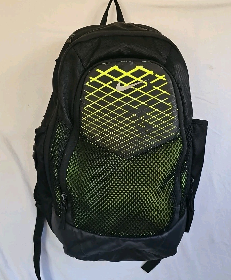 Nike Air Max Vapor Power Training Backpack Laptop Bag Neon Yellow & Black