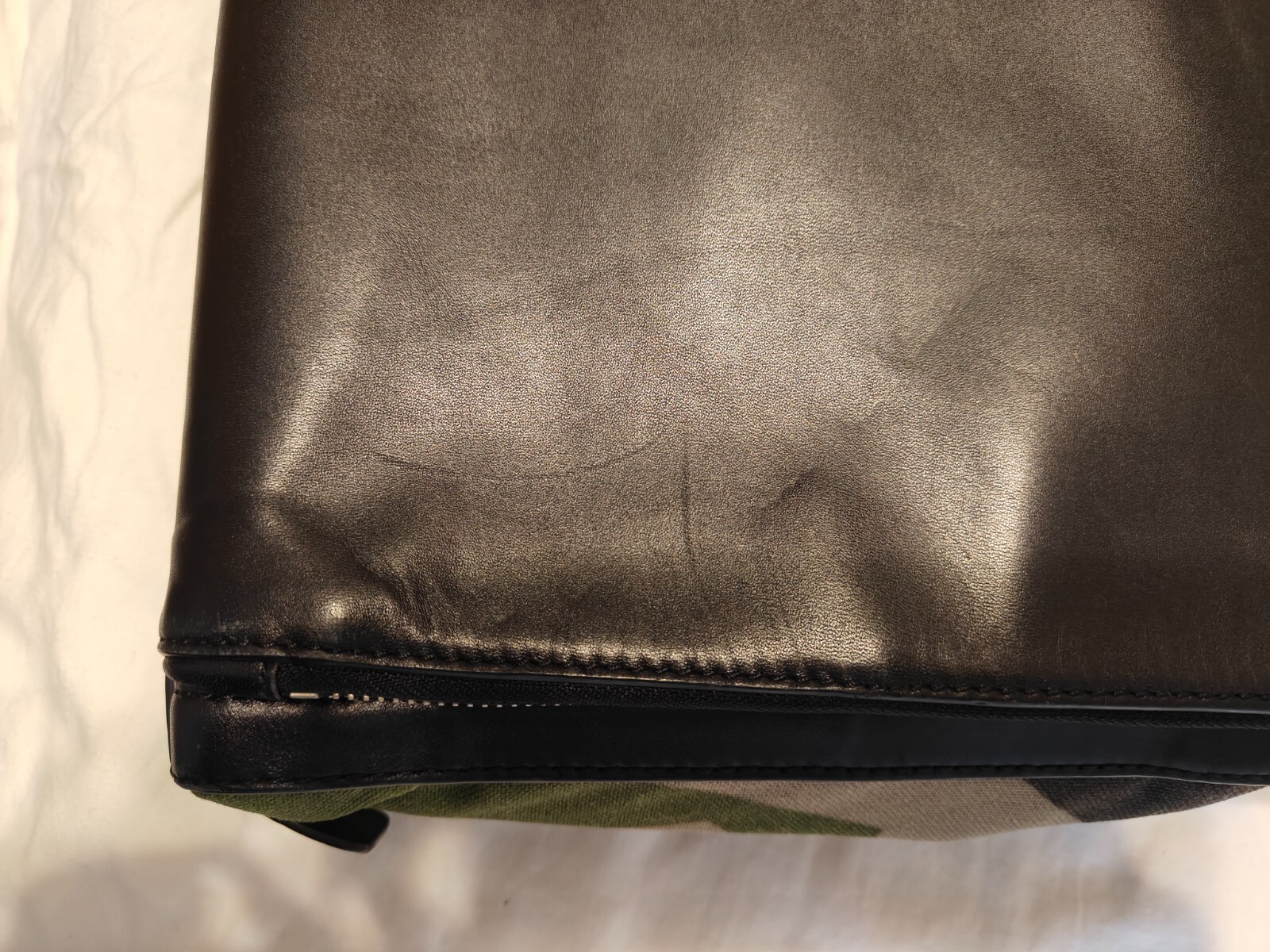 $495.00 Jack Spade Camo & Leather Split Brief Briefcase – Gently Used
