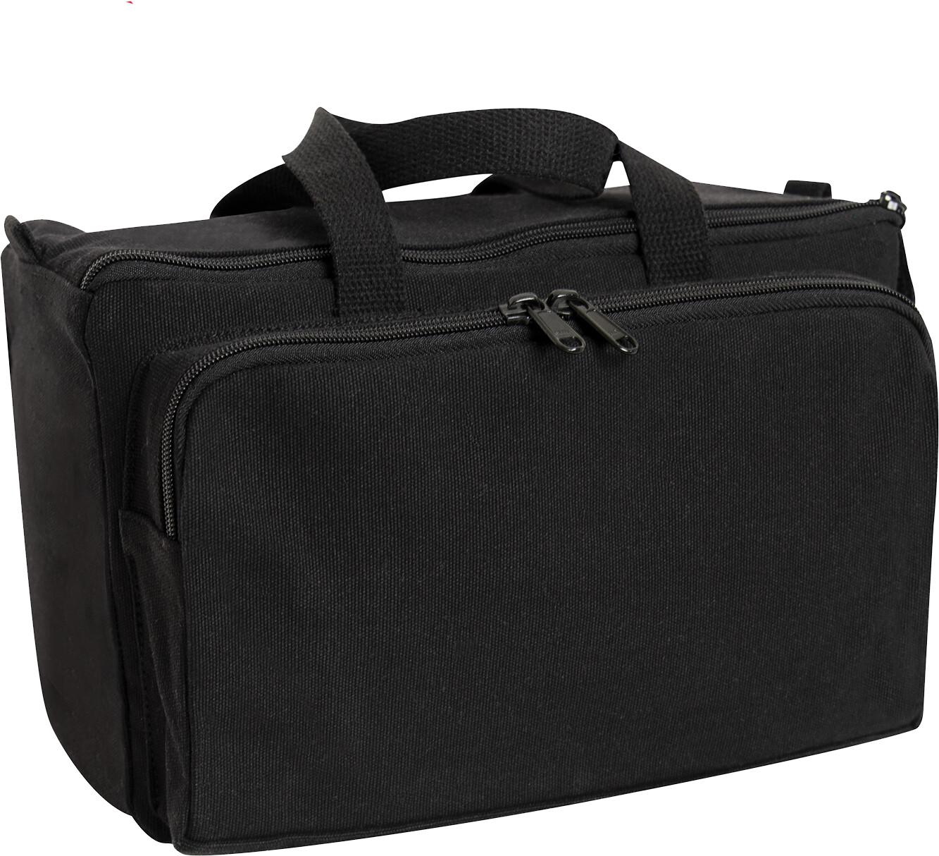 Black Canvas Tactical Shooting Range Bag Firearm Carry Gear
