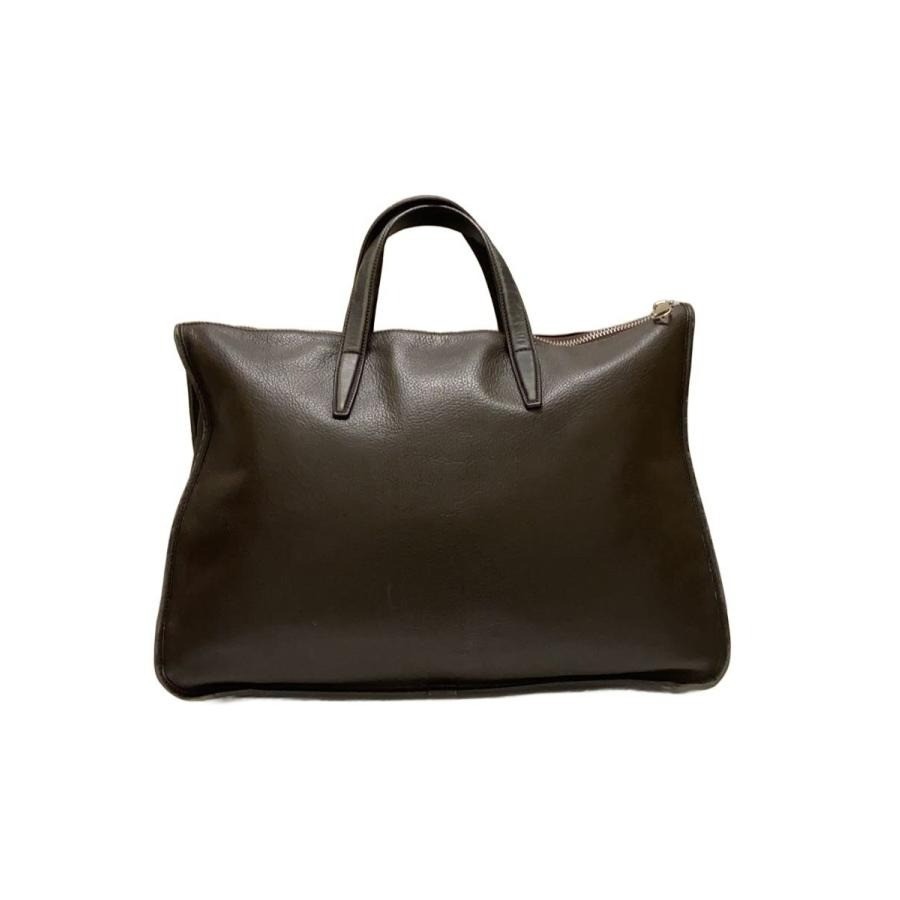Authentic LOEWE Anagram Handbag Top Handle Bag Dark Brown Leather Men’s Solid