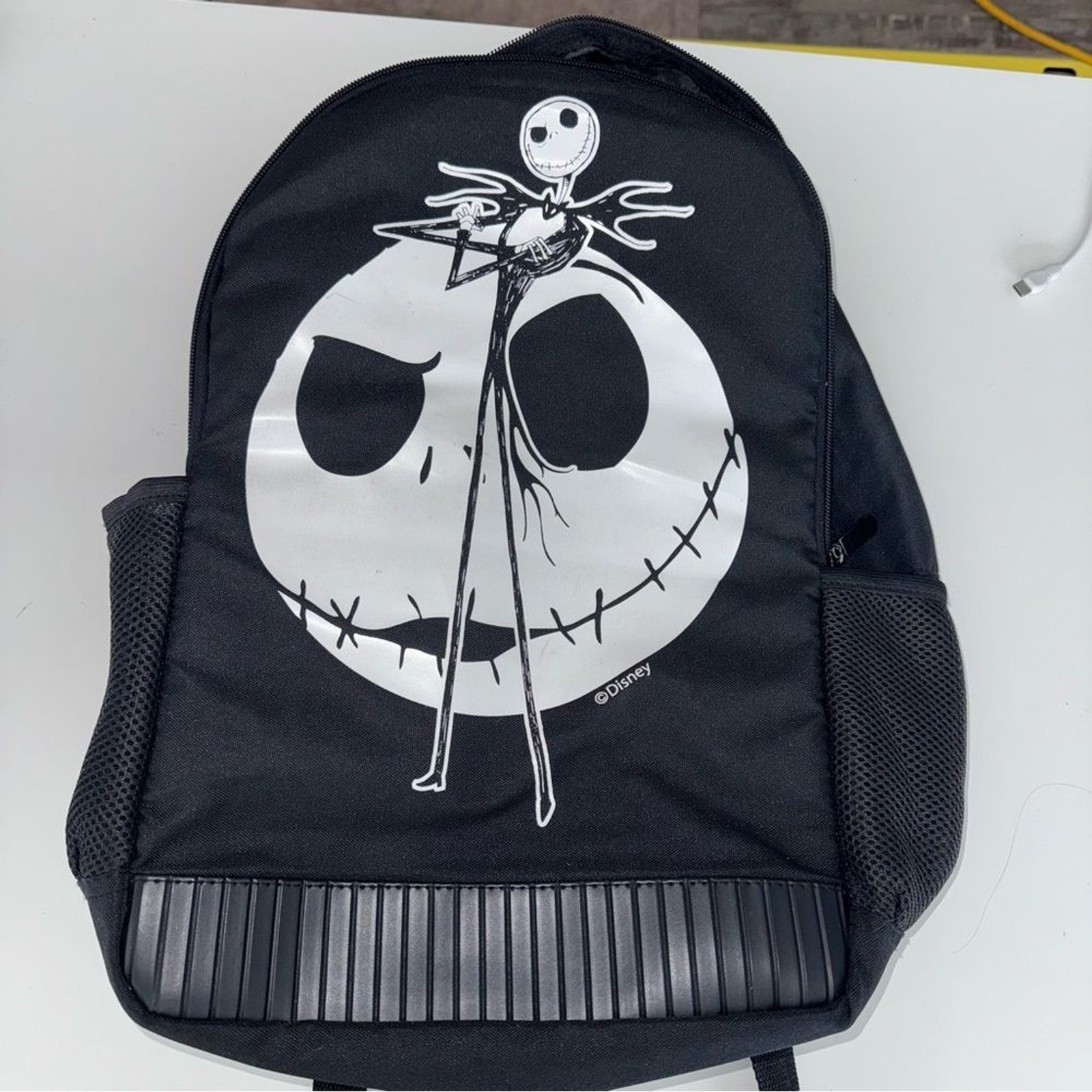 Disney Black Backpack with Jack Skellington Design