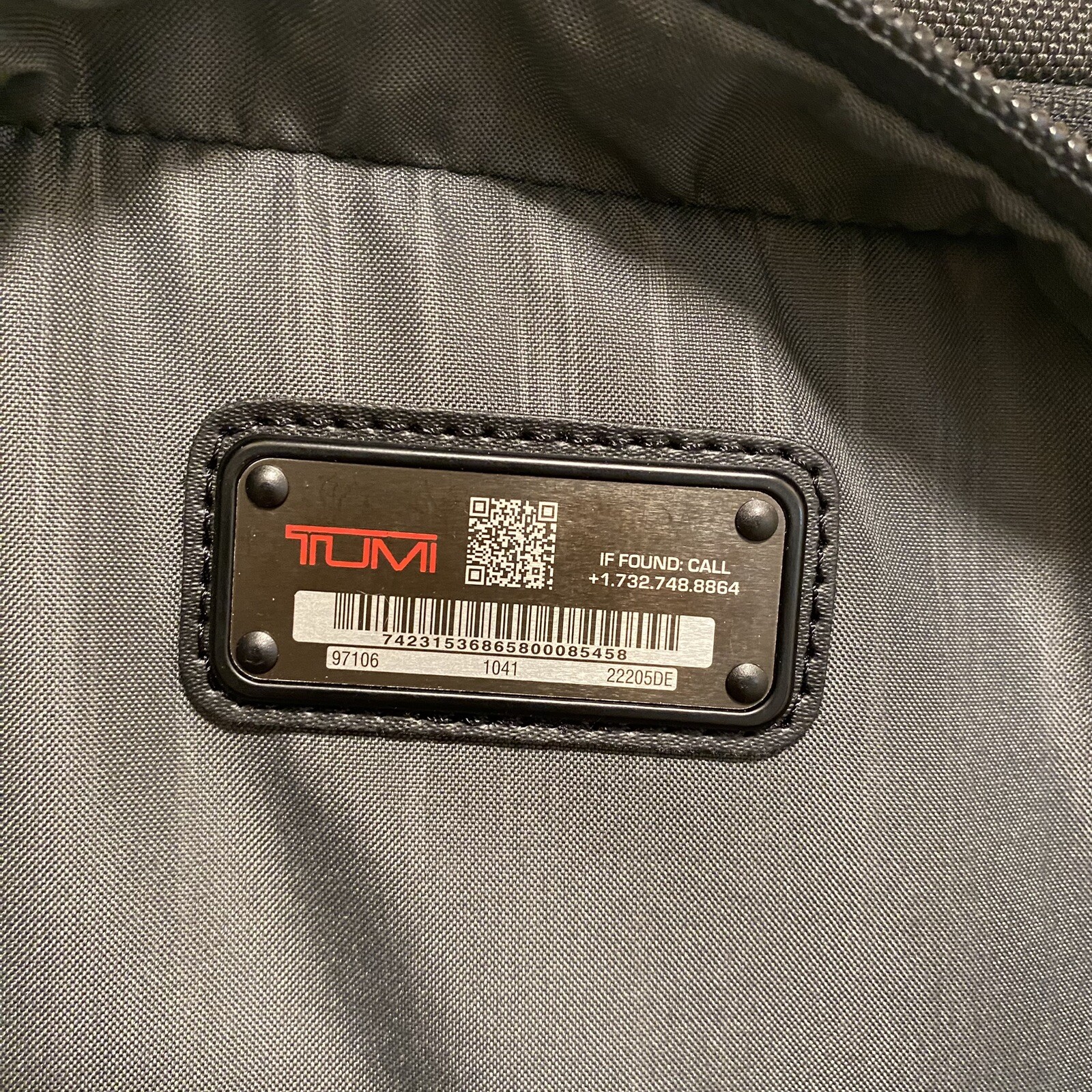 Tumi Corporate Collection Backpack Ballistic Nylon NO Company LOGO – READ ZIPPER