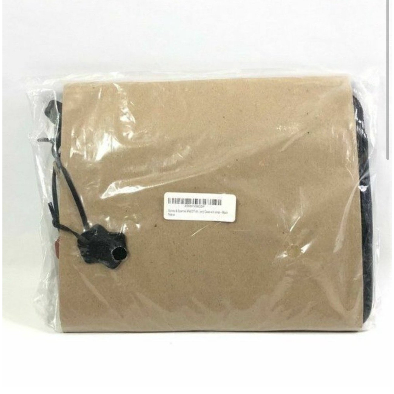 Spikes and Sparrow Tablet Case Black Buffalo Leather iPad Sleeve Zipper Bag