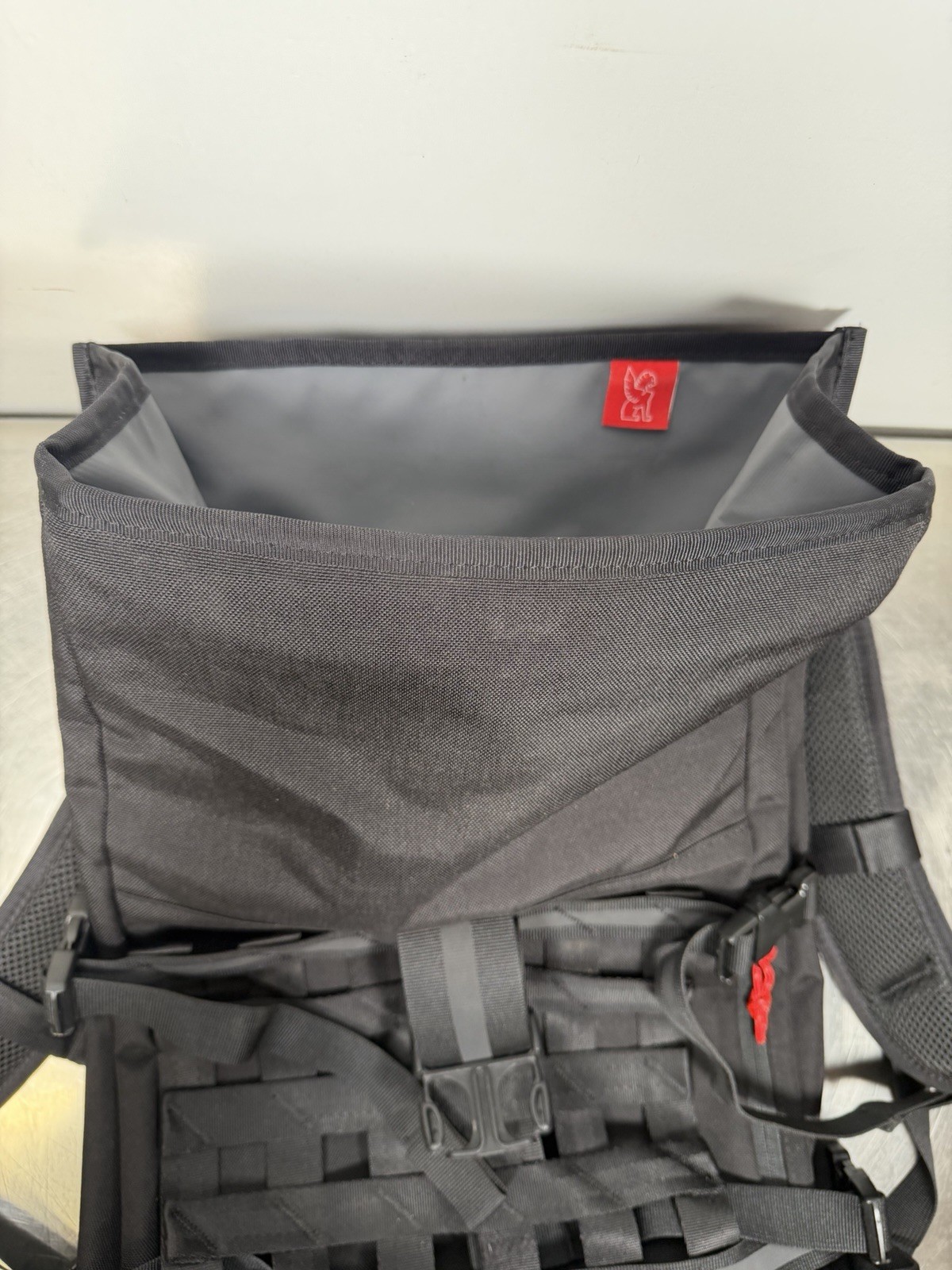 Chrome Industries Barrage Cargo 22L Waterproof Roll-Top Satchel Backpack Black
