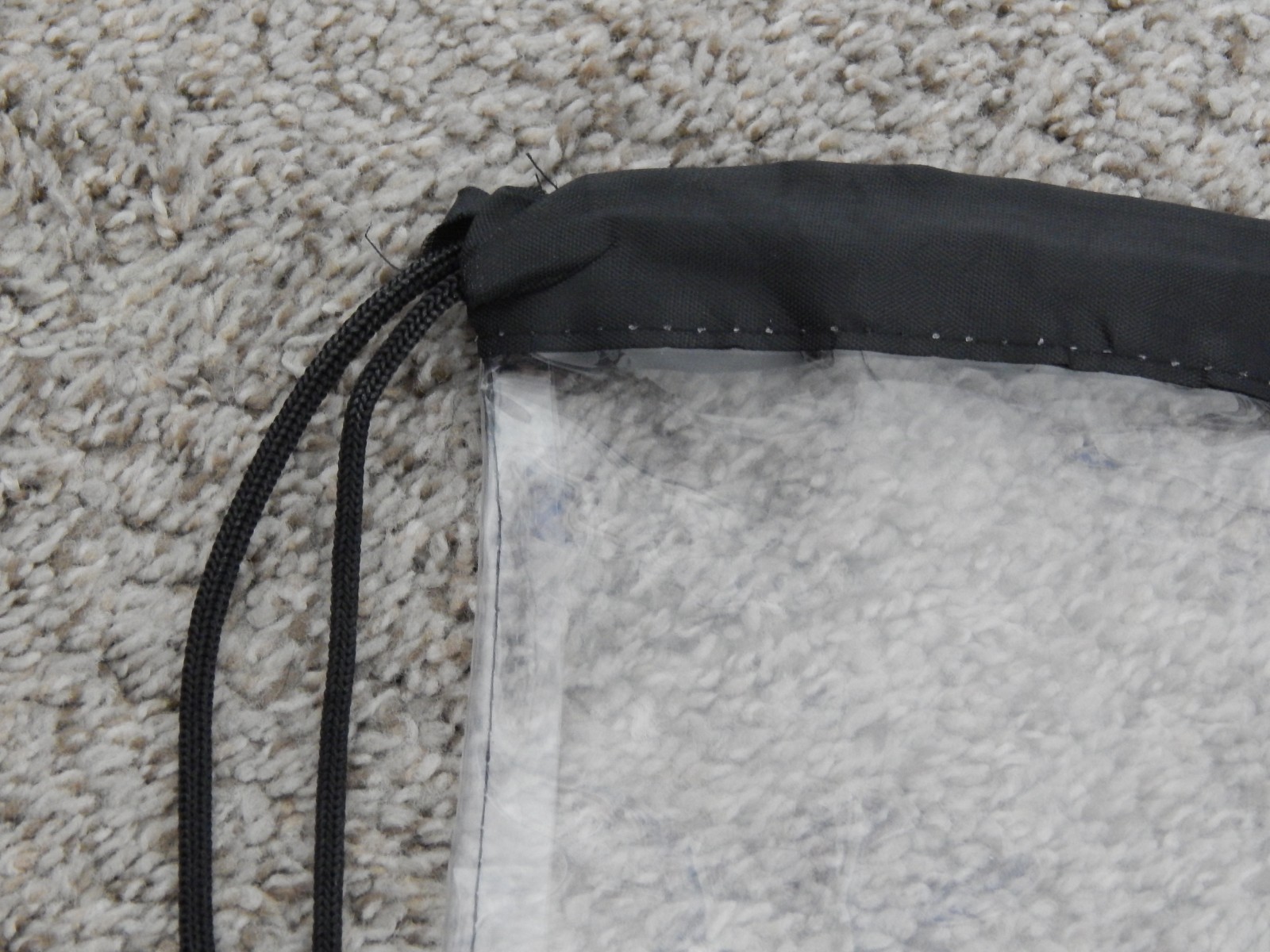 TOPPS CARDS CLEAR DRAWSTRING BACKPACK BAG TOTE ECO FRIENDLY REUSABLE 12 X 11