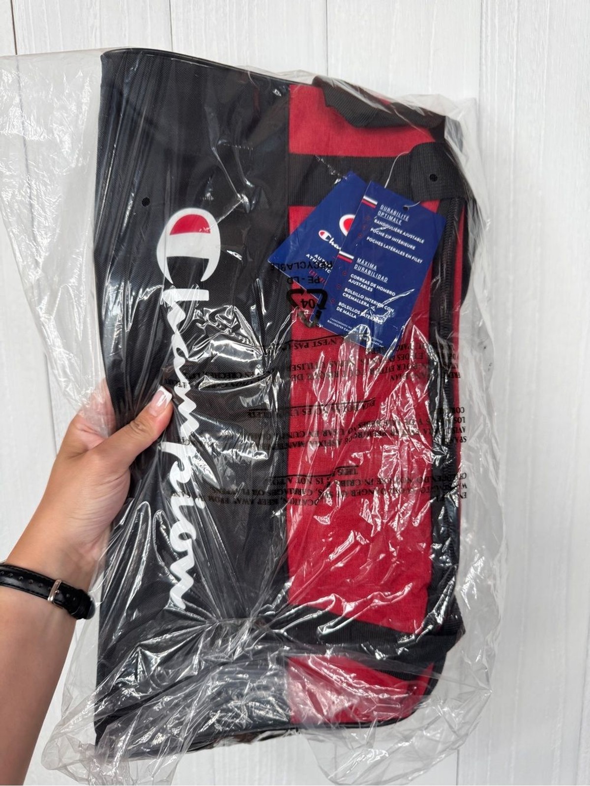 Champion Red Athletic Duffel Bag NWT