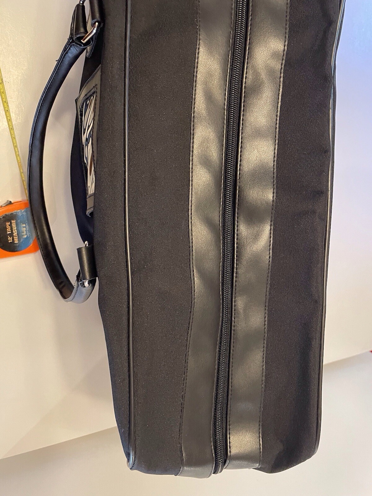Calvin Klein 100% Polyester travel duffle bag black, shoulder strap, And Handles