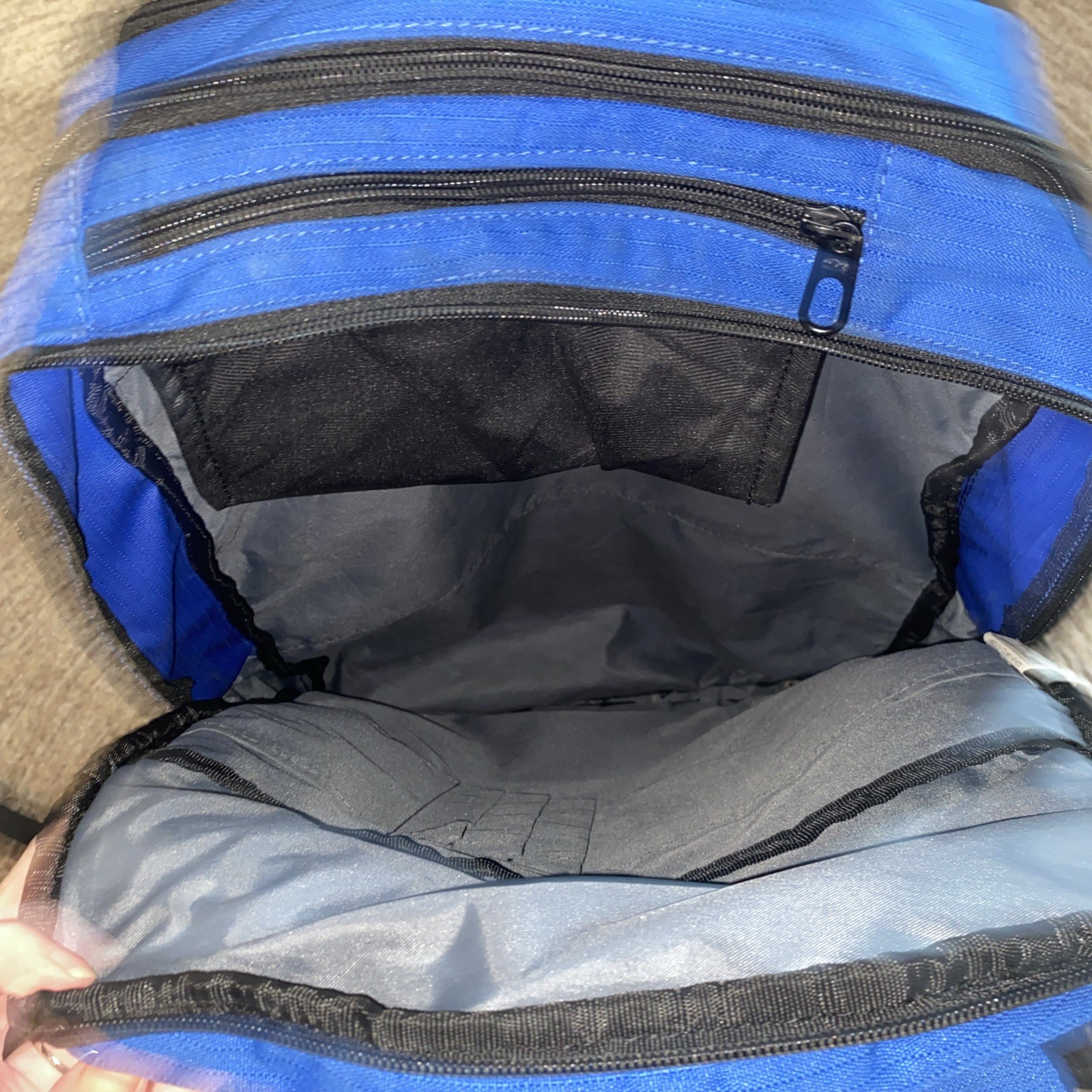 Nike Brasilia Training Backpack Blue Black Book Bag For School Gym Work