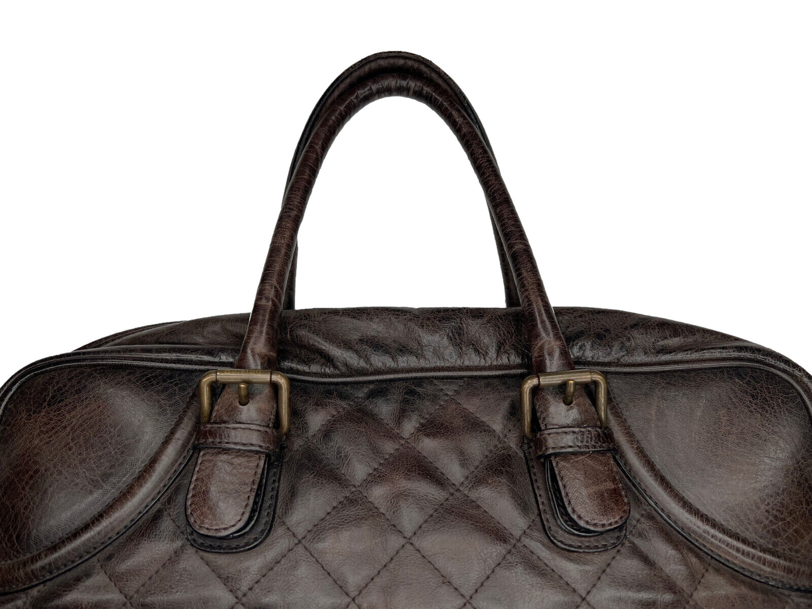 Authentic Belstaff MEN’S LARGE SQUARE Blackbrown Leather Shoulder Bag Rare