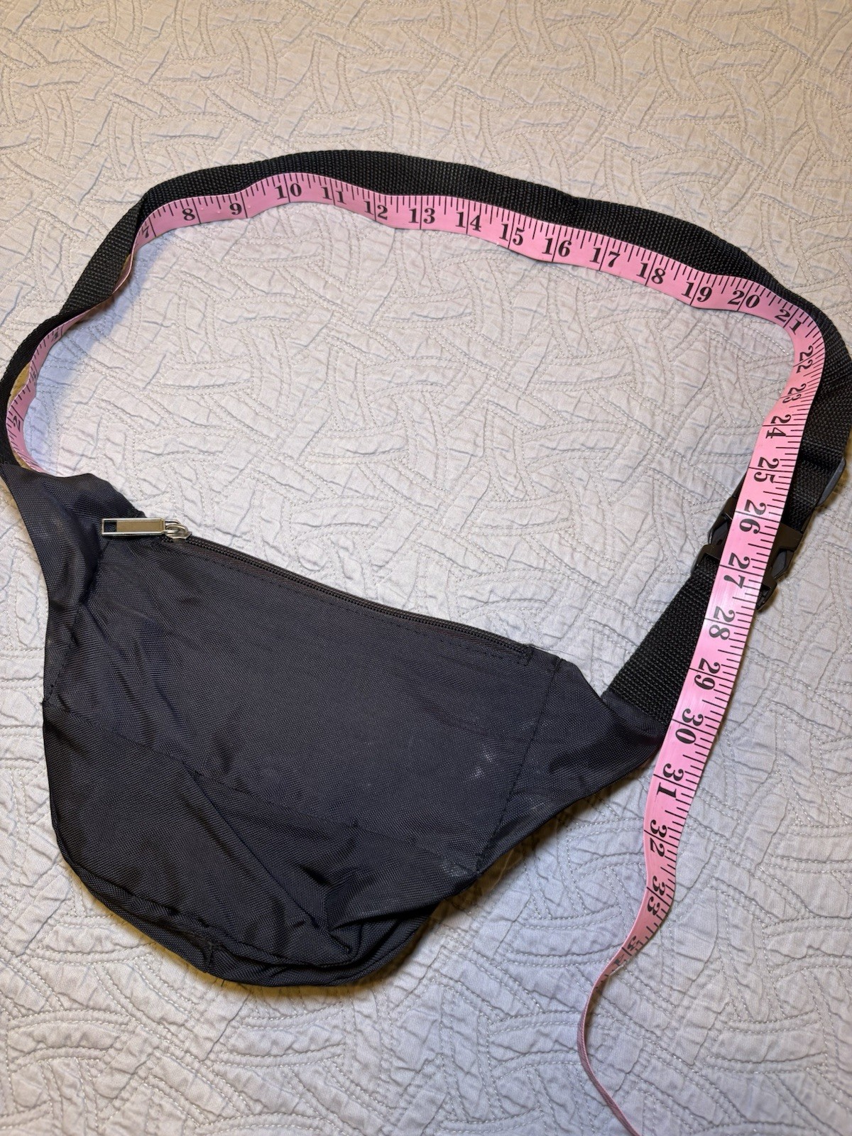 Vintage Snap On Tools Racing Black Zip Up Waist Fanny Pack Bag Strap OBO !!