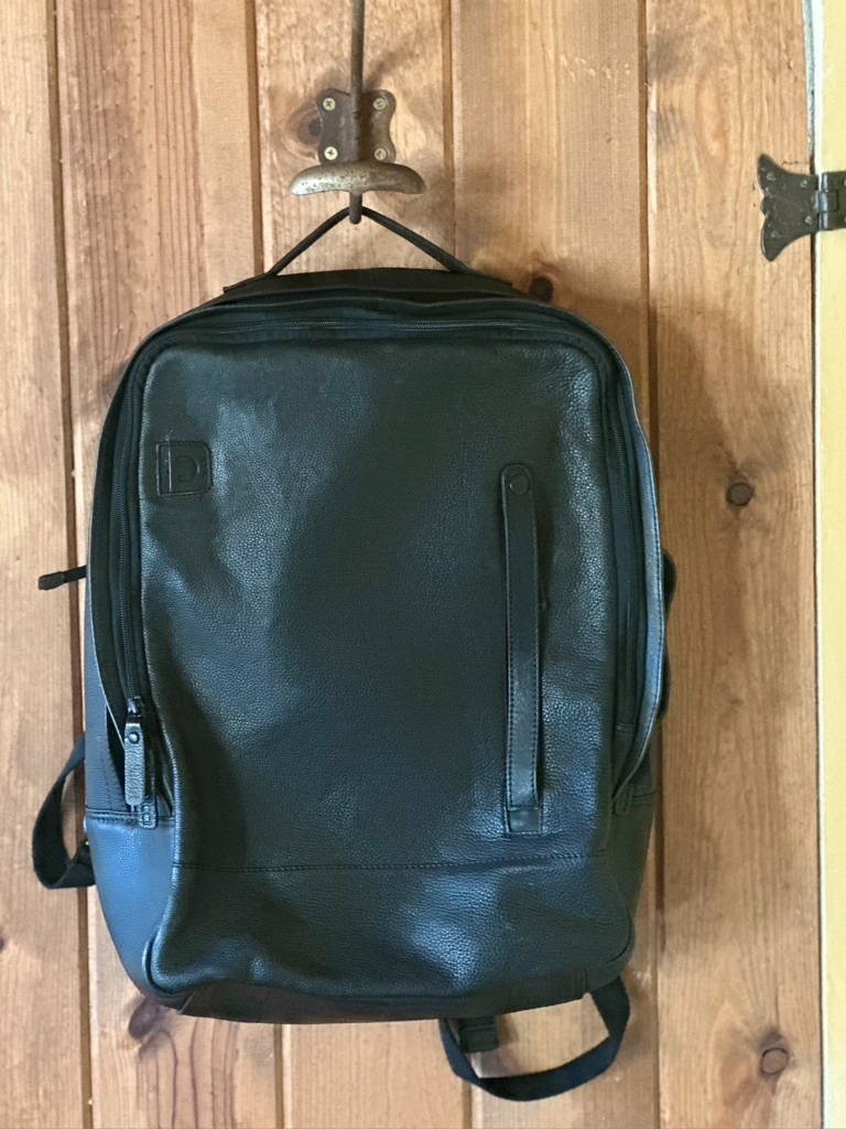 High Quality Black leather backpack/briefcase “Genicci” Netherlands, Unisex