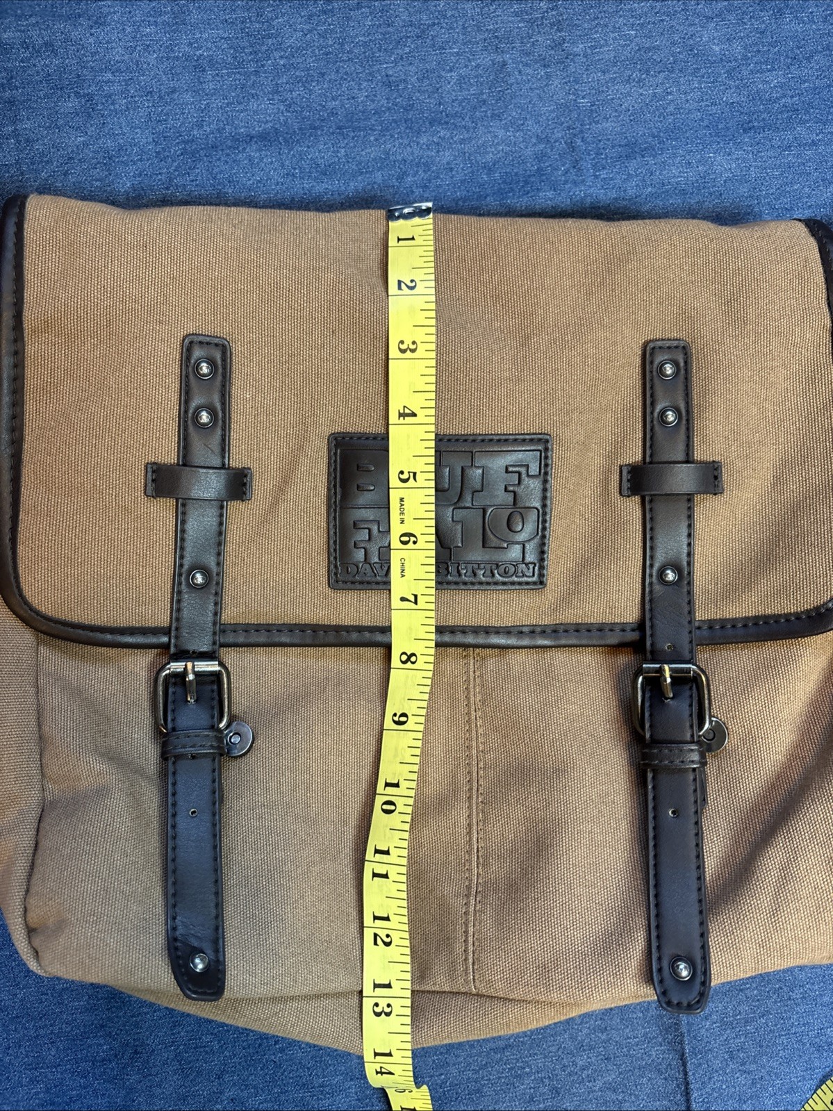 Buffalo David Bitton Mens Messenger Duffle Bag Gym Overnight Travel Carry On Bag