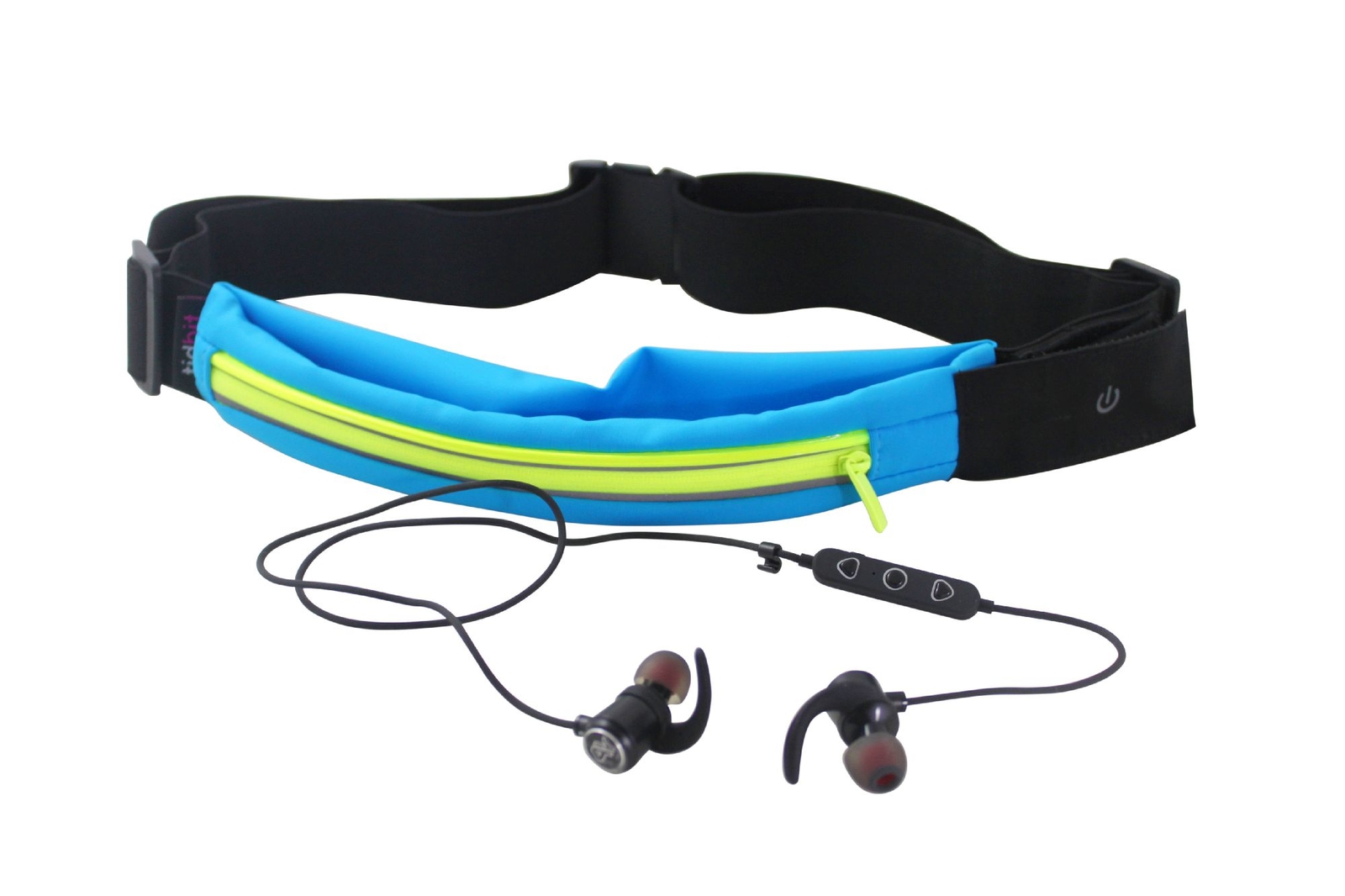 Bolan Bluetooth Earbud set -Plus- LED Light Up Exercise Runners Belt with Pocket