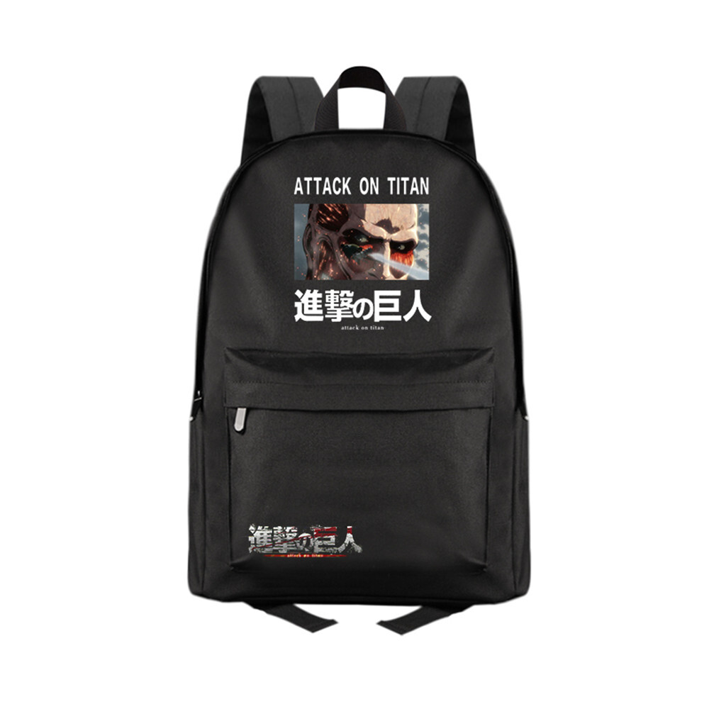 Anime Attack on Titan Zipper Backpack School bag Laptop Shoulder Bag Knapsack