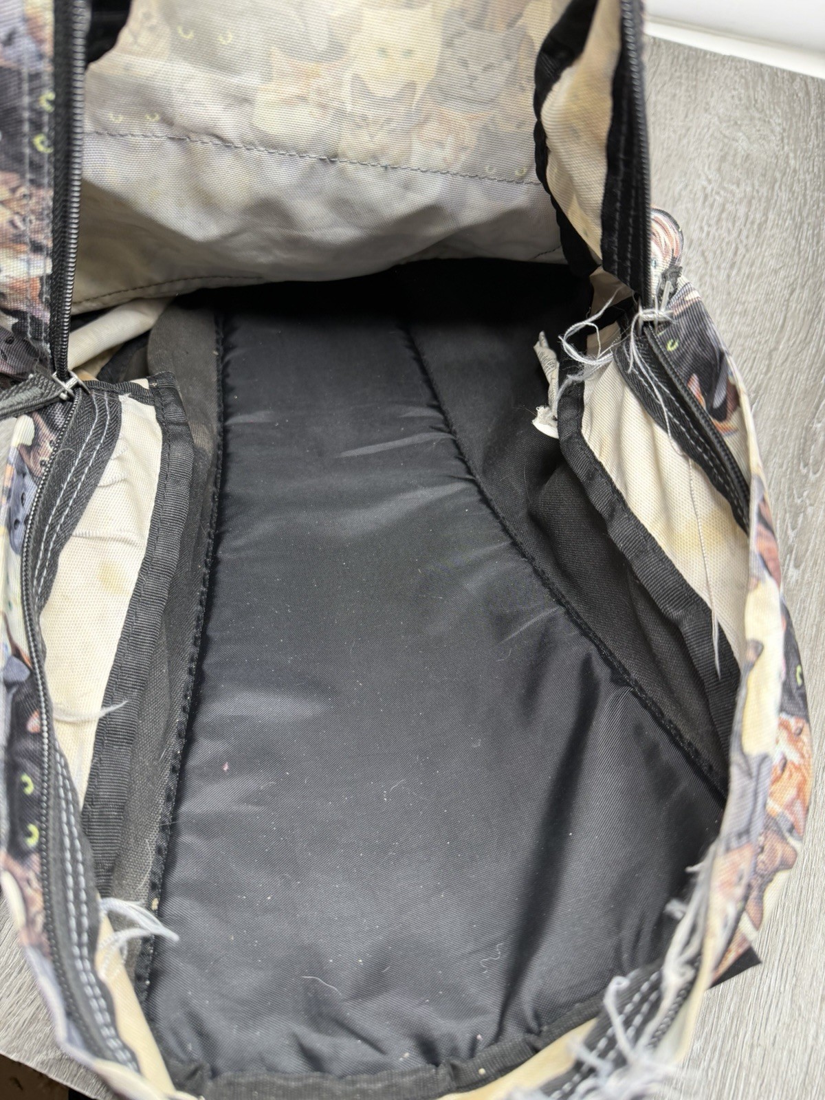 VANS Off the Wall Cat Backpack ASPCA All Over Cat Print Animal Lover Tabby Kitty