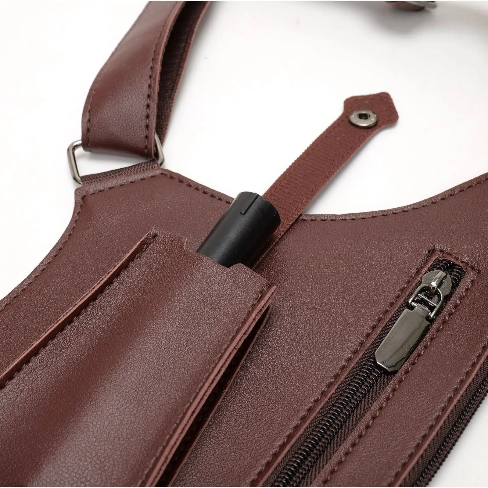 Adjustable Anti-Theft Underarm Shoulder Bag PU Leather Wallet Holster Bag