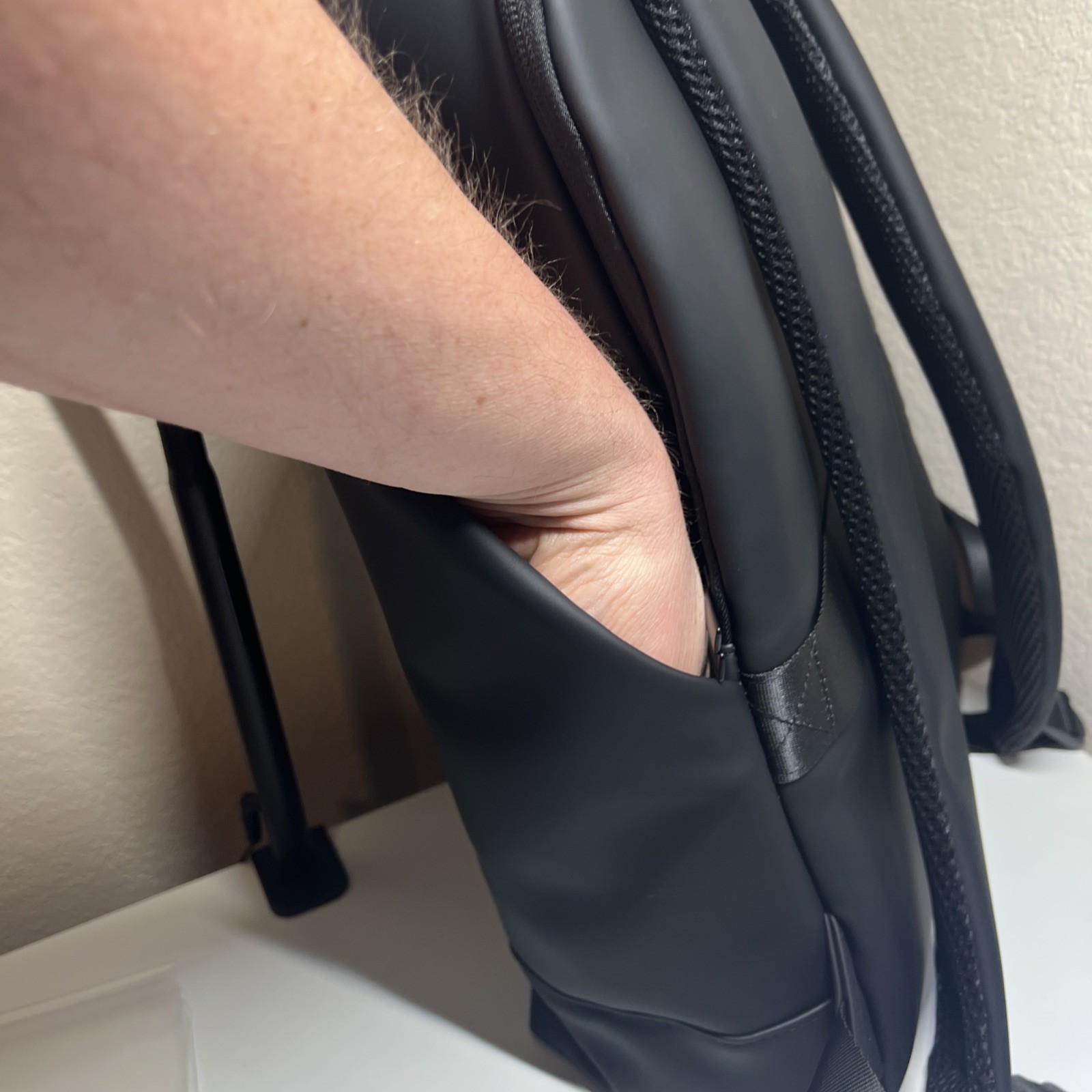 KLON Matte Coated Black Backpack Japan Minimalist Water-Resistant
