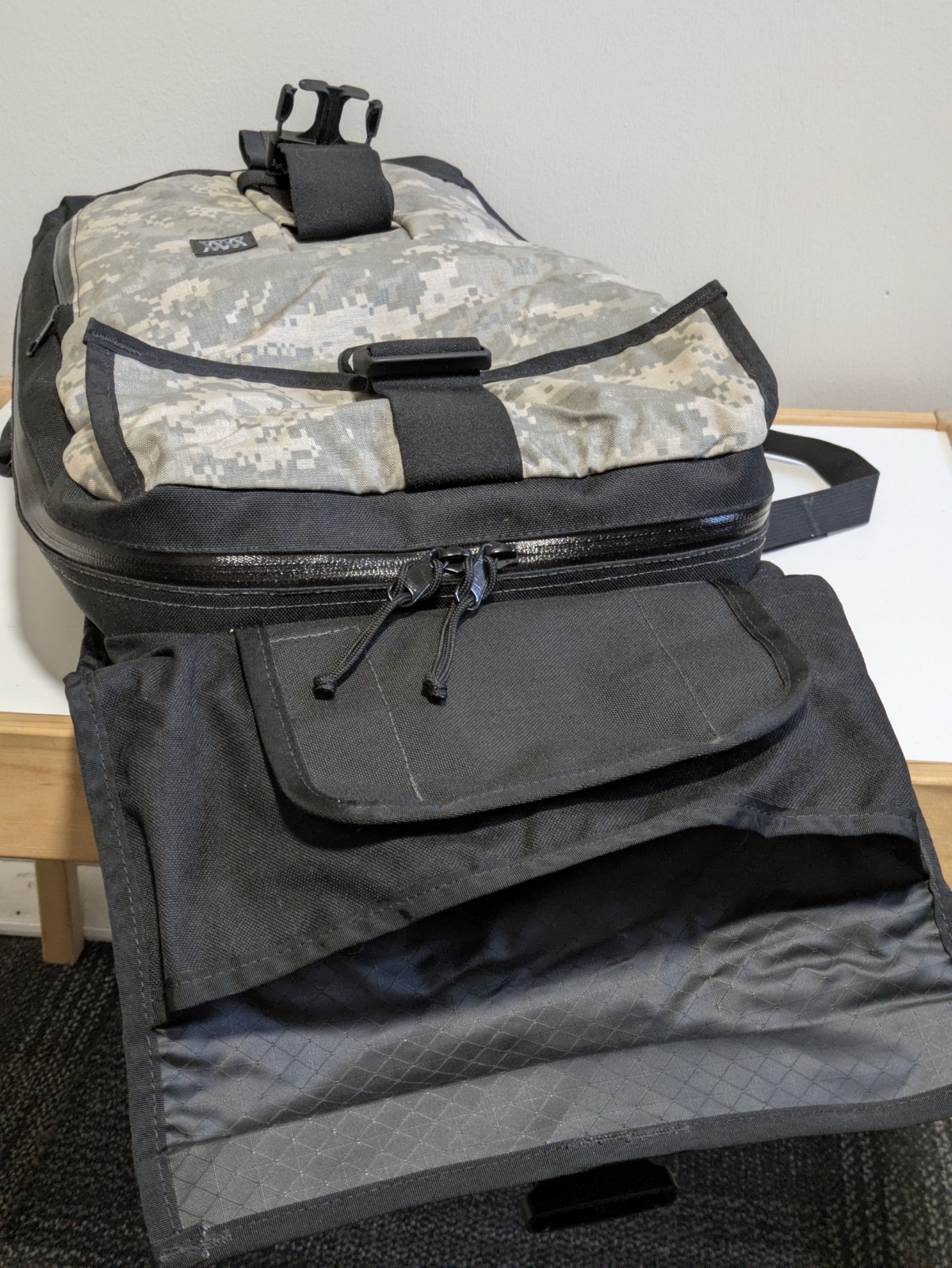 Mission Workshop ‘Rambler’ Backpack Expandable Waterproof Bag Camouflage Black
