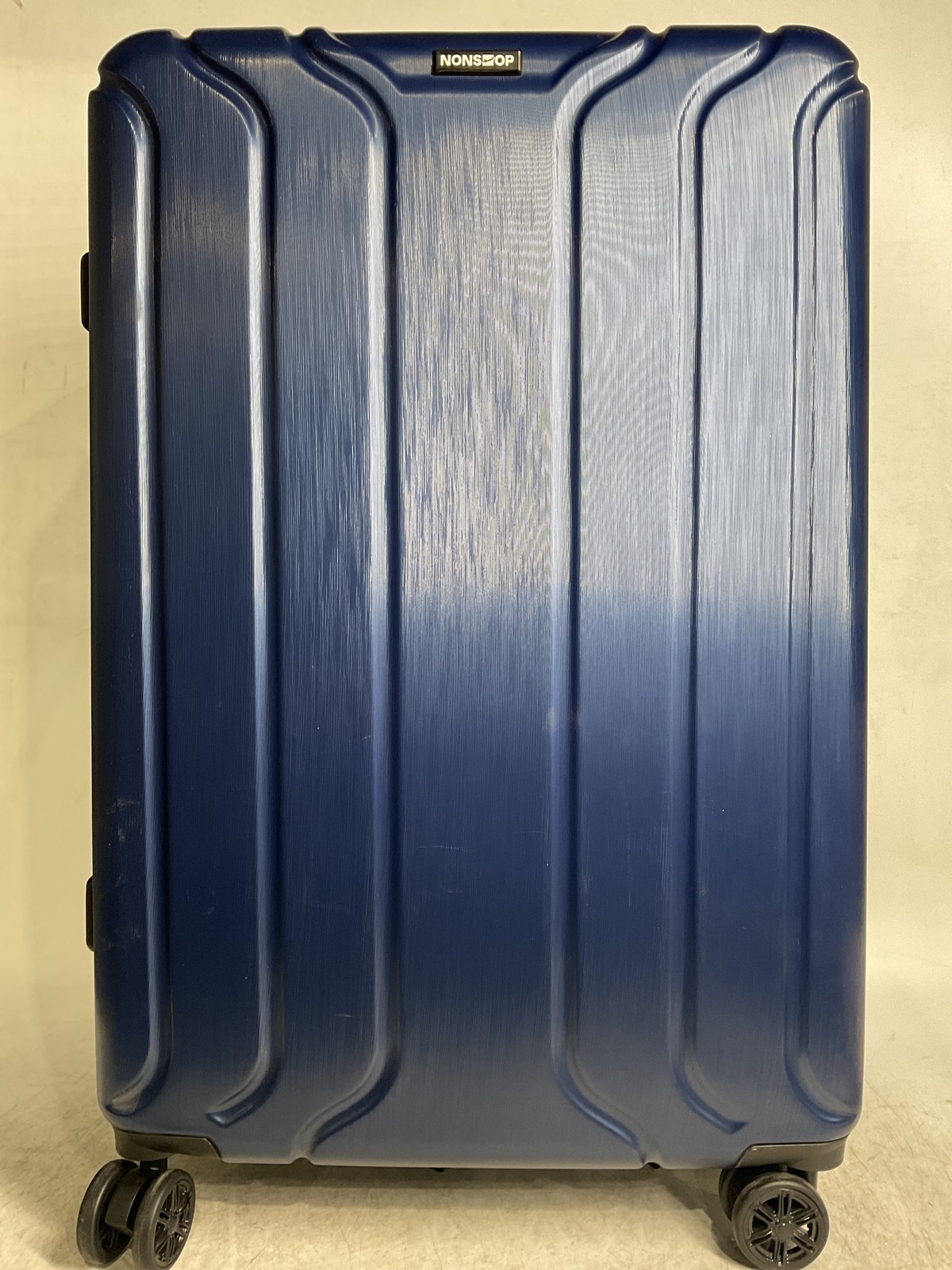 NONSTOP NEW YORK Luggage Expandable Spinner Wheels Navy Large 28 in U3