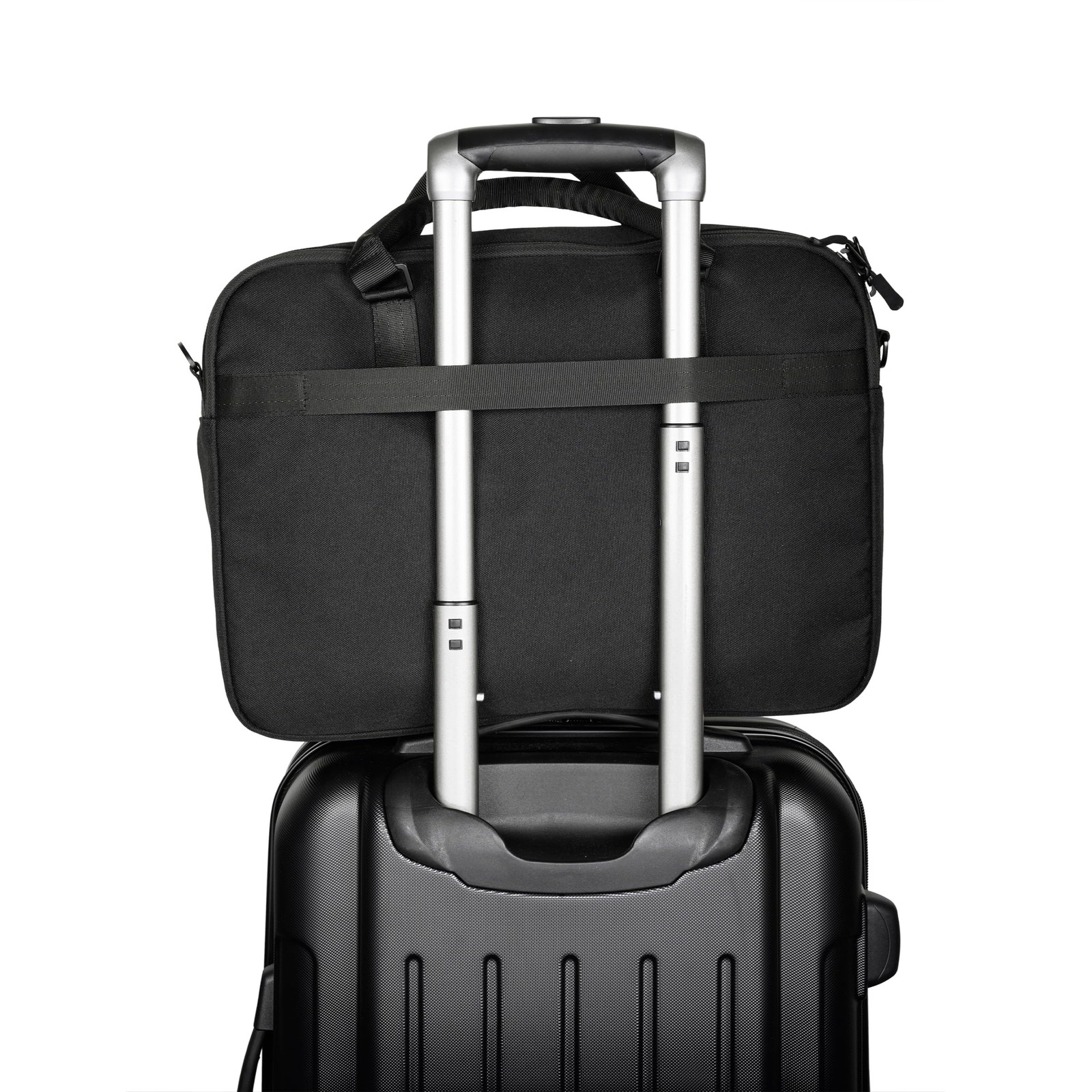 Kenneth Cole Recycled Polyester Slim 16″ Laptop Business Briefcase, Black