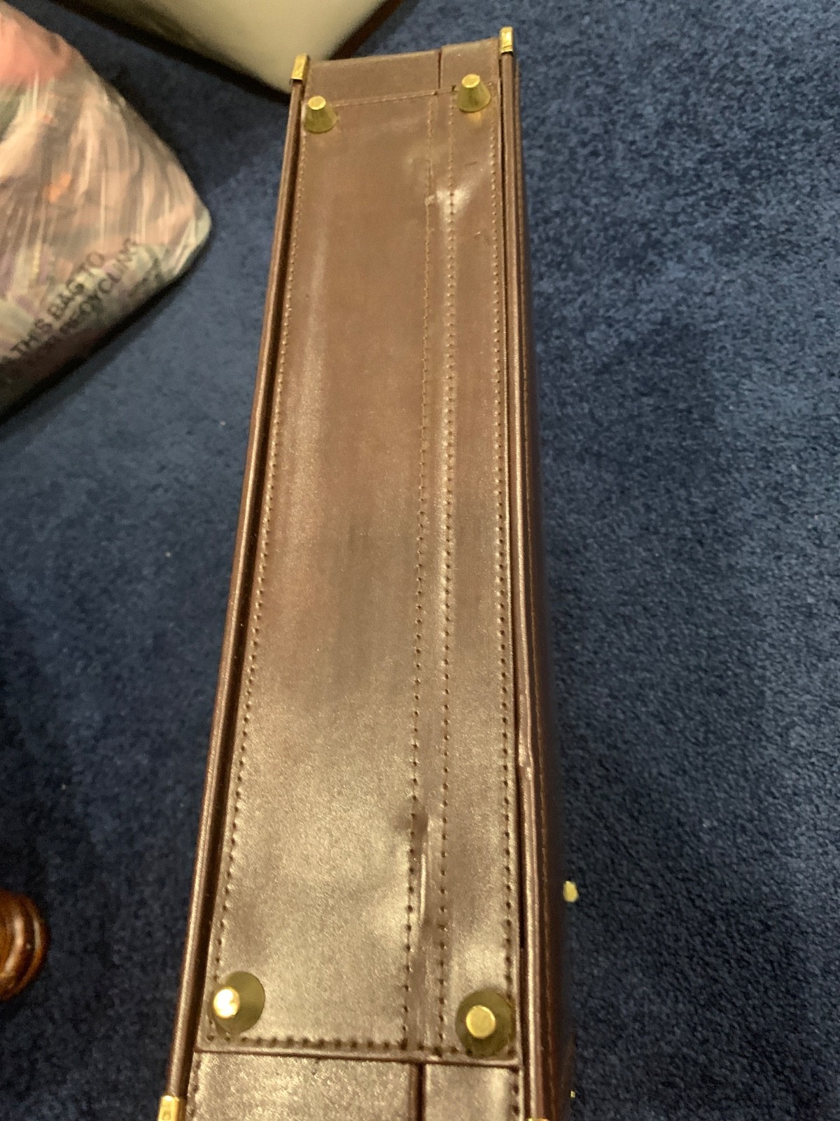 Brown Leather Briefcase new with imperfections
